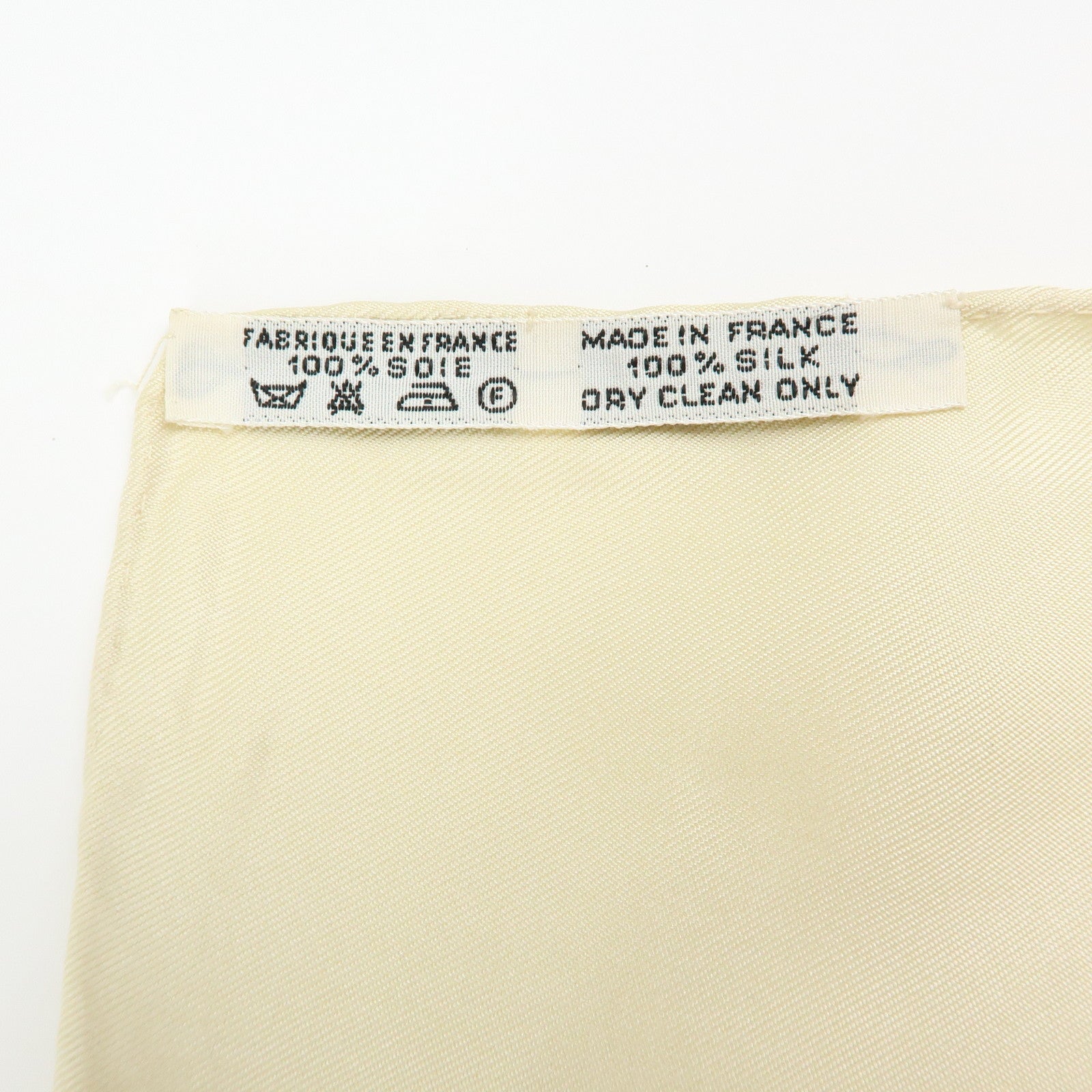 HERMES Carre 90 Set of 2 Silk 100% Scarf Beige Pink Green Yellow