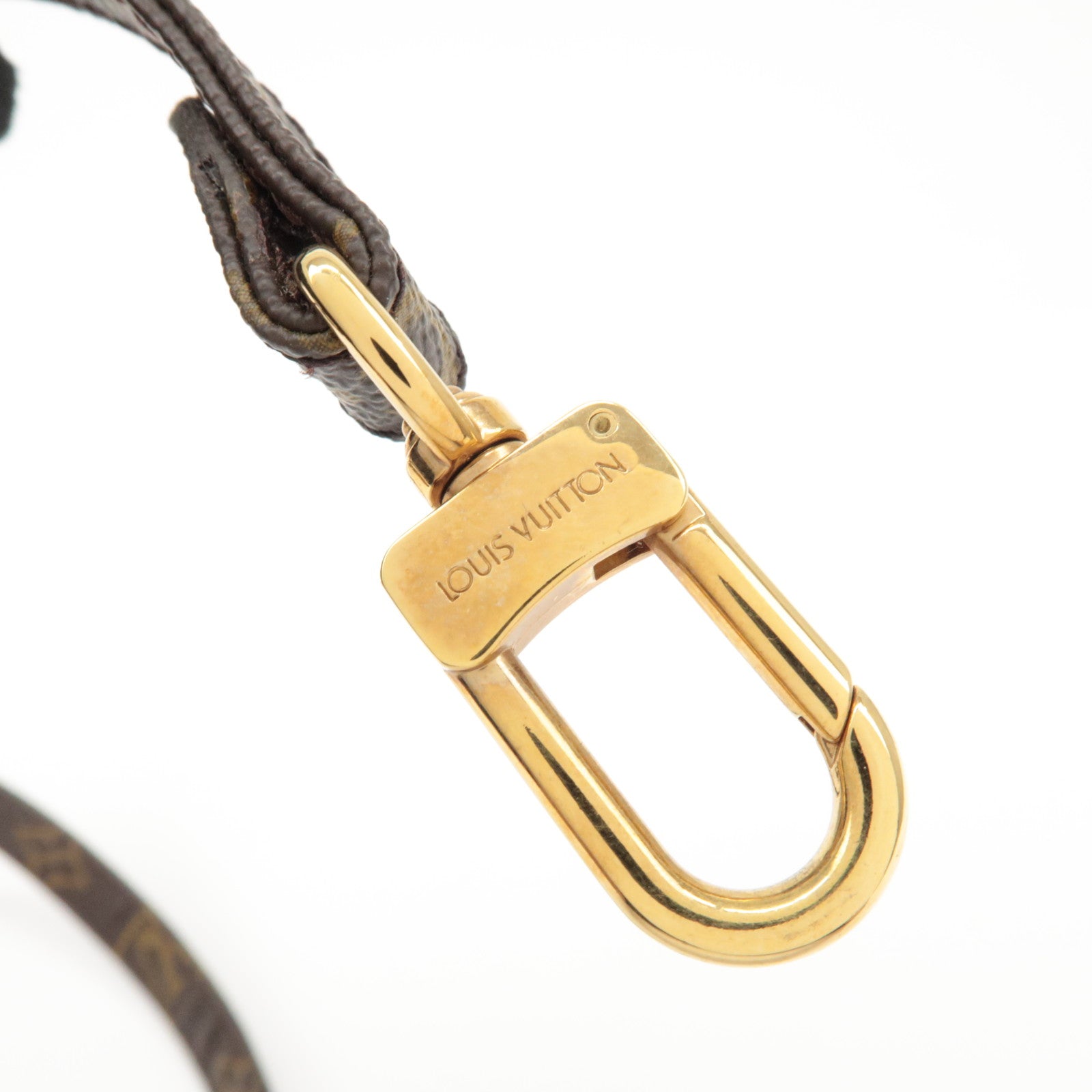 Louis Vuitton Monogram Canvas Shoulder Strap120cm Brown J75010 Used