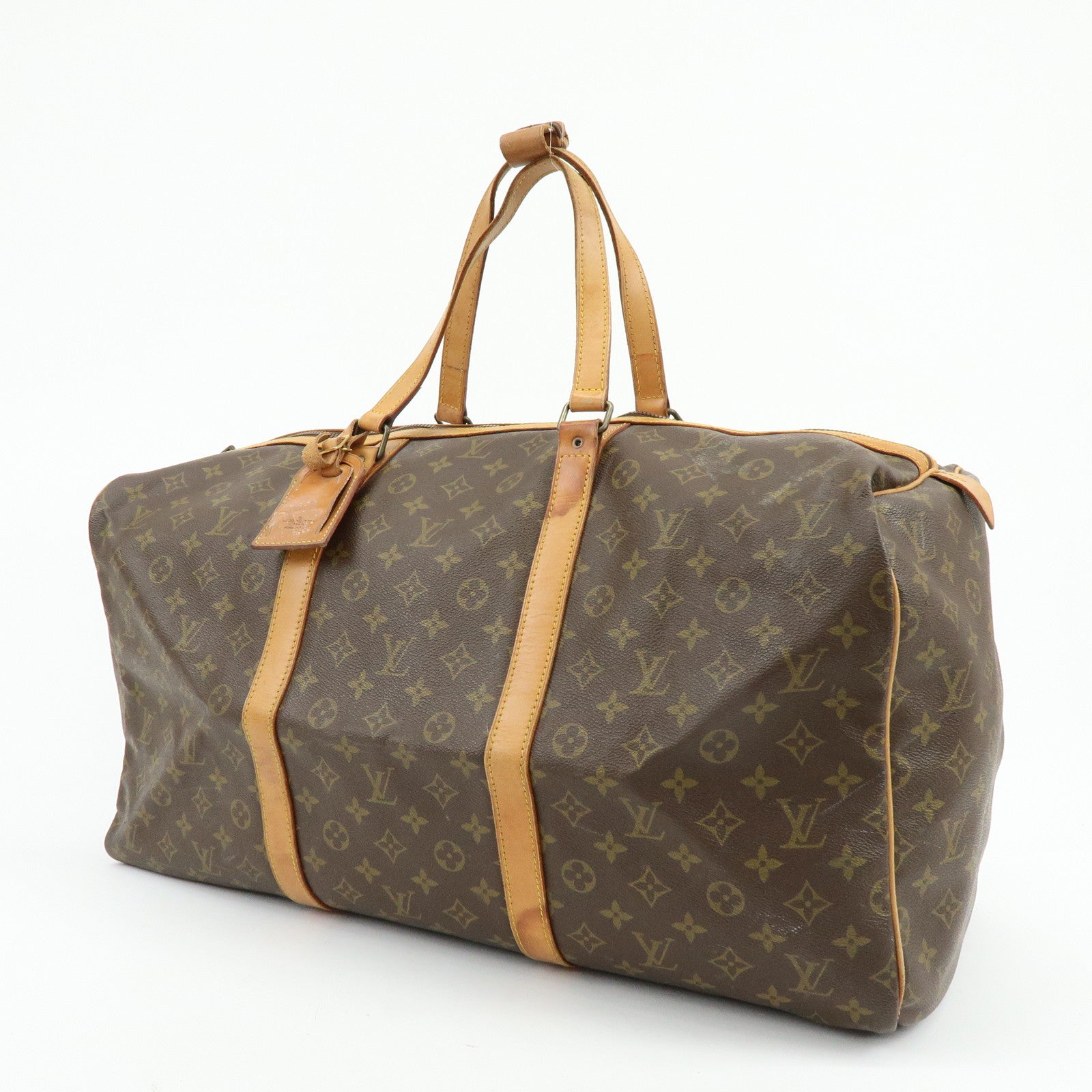 Louis Vuitton Monogram Sac Souple 55 Boston Bag Brown M41622