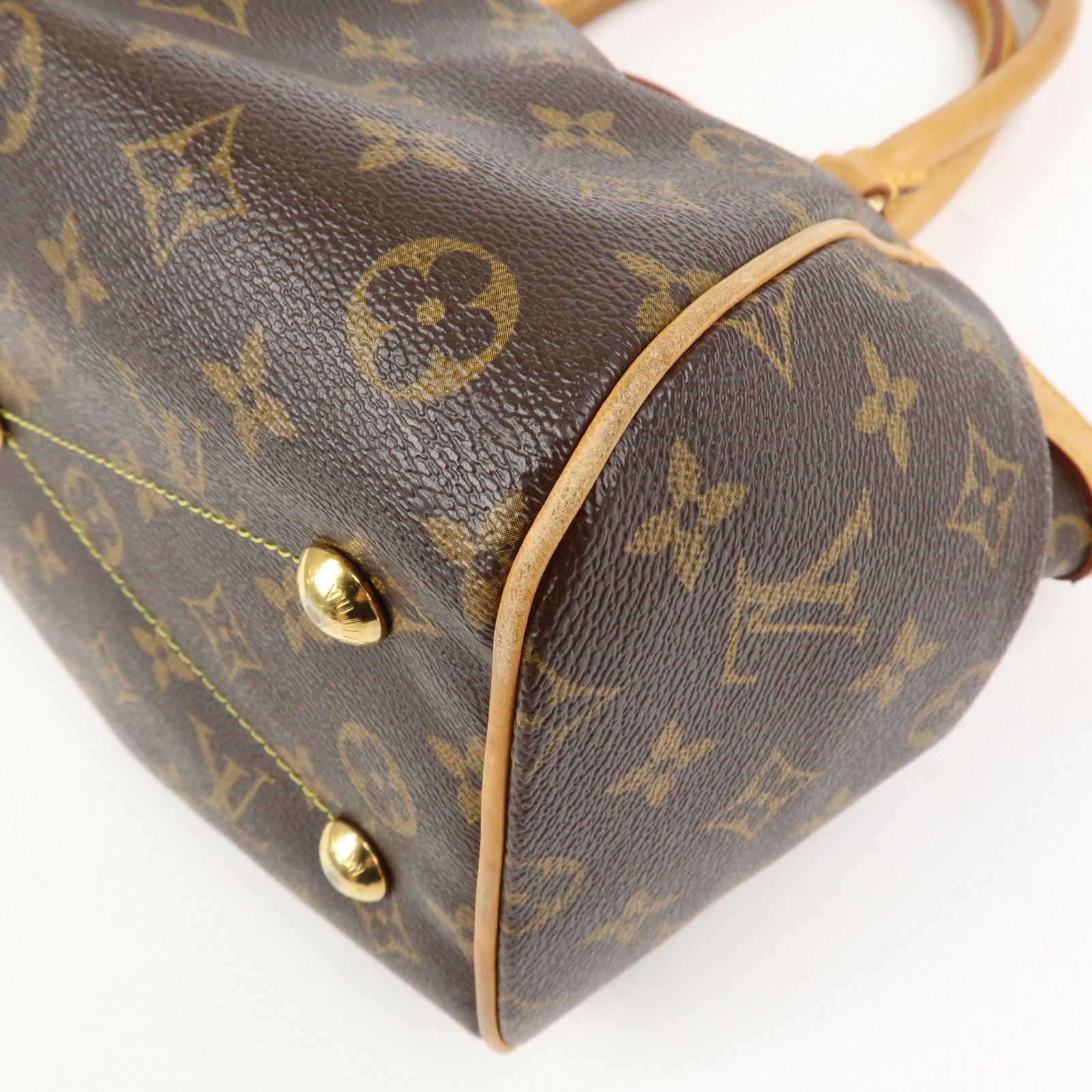 Louis Vuitton Monogram Tivoli PM Hand Bag Shoulder Bag Brown M40143
