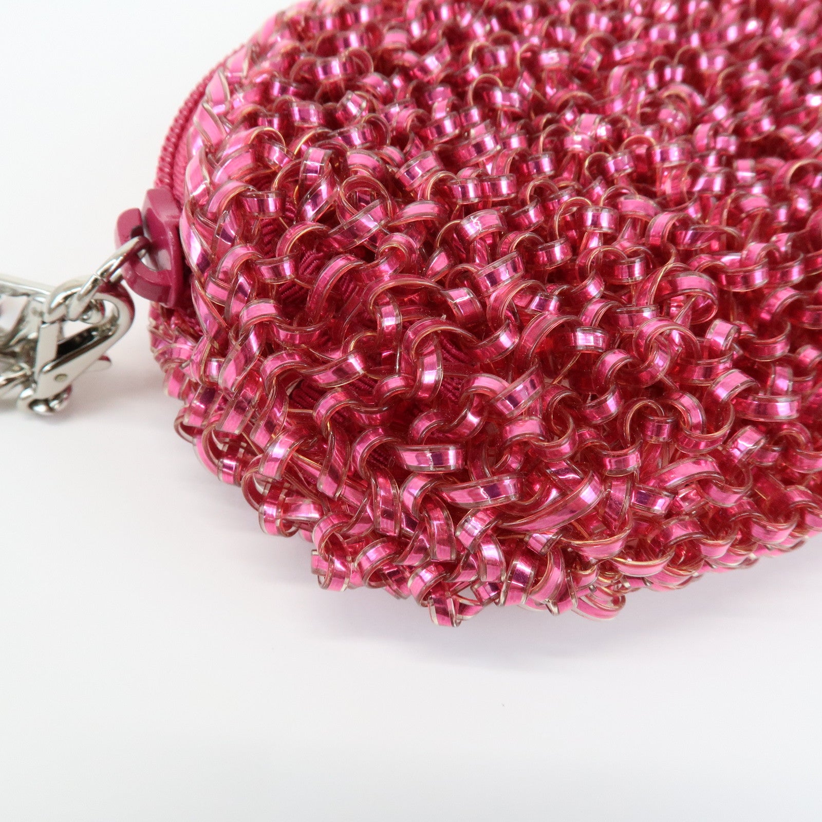 ANTEPRIMA Logo PVC Pouch Bag Cosmetic Pouch Pink
