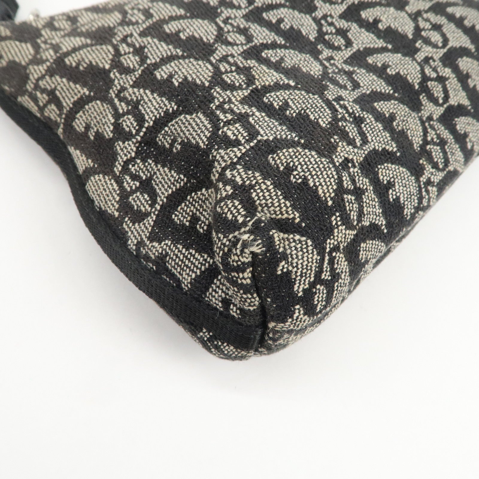 Christian Dior Trotter Jacquard Canvas Nylon Hand Bag Shoulder Bag