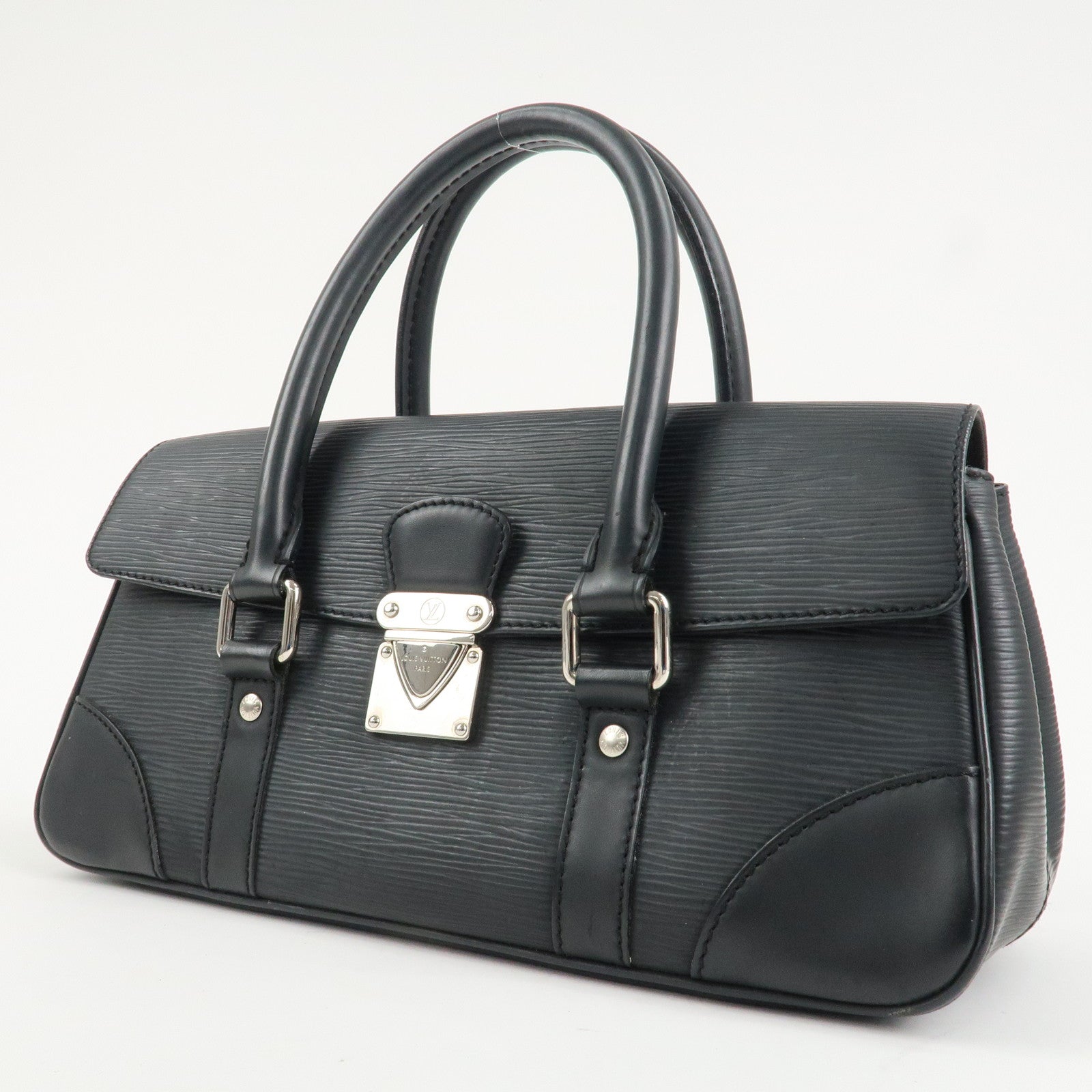 Louis Vuitton Epi Segur PM Hand Bag Noir Black M58822 Used