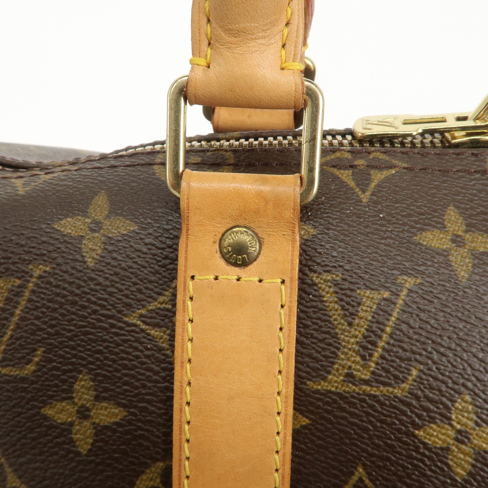 Louis Vuitton Monogram Keep All Bandouliere 50 Boston Bag M41416