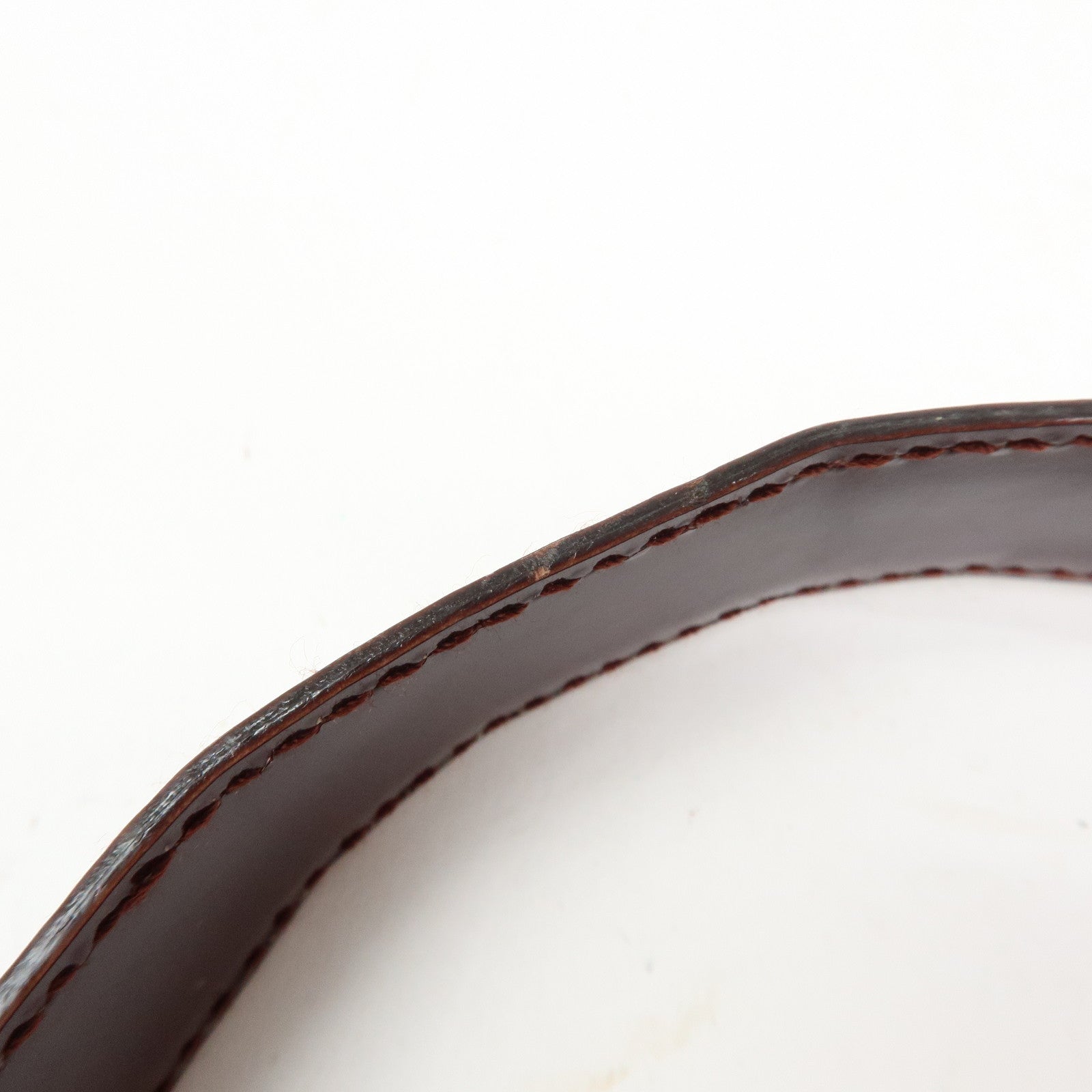 Ferragamo Patent Leather Shoulder Bag Hand Bag Bordeaux