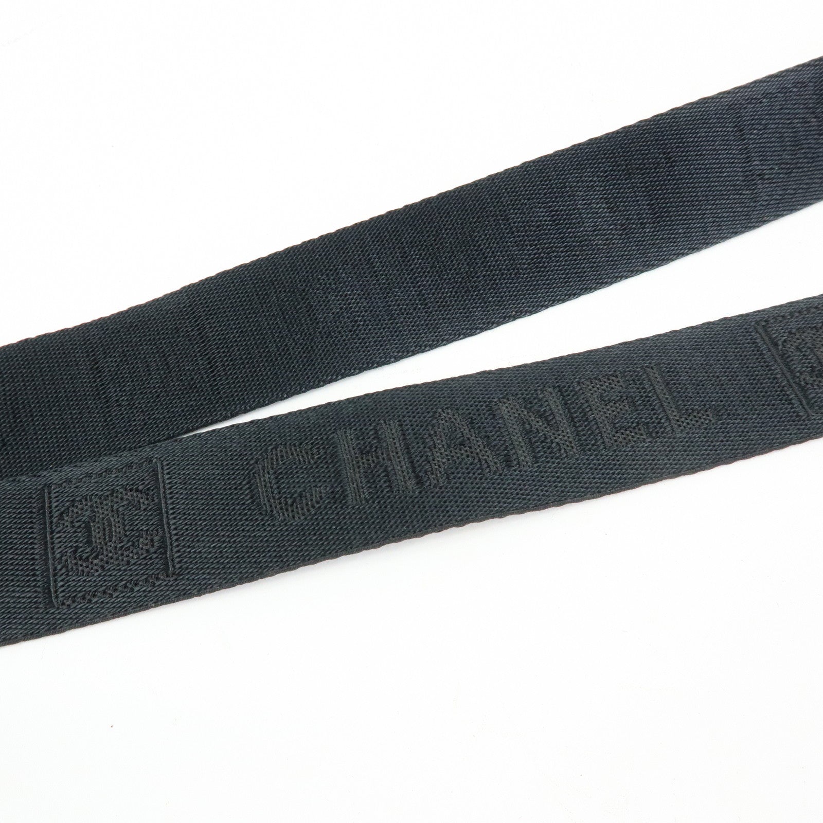 CHANEL COCO Mark Sports Line Canvas Shoulder Bag Black 8490254