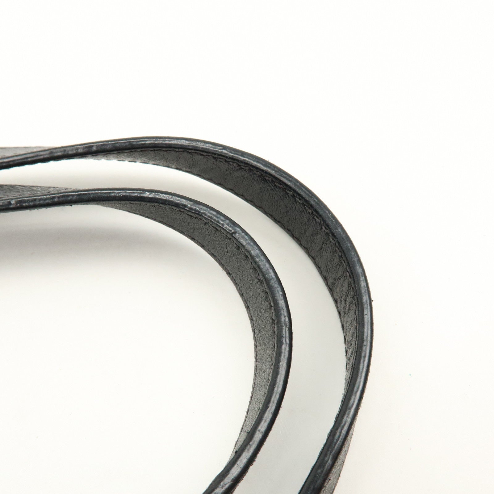 PRADA Logo Nylon Leather Boston Bag Shoulder Bag Black BL0600