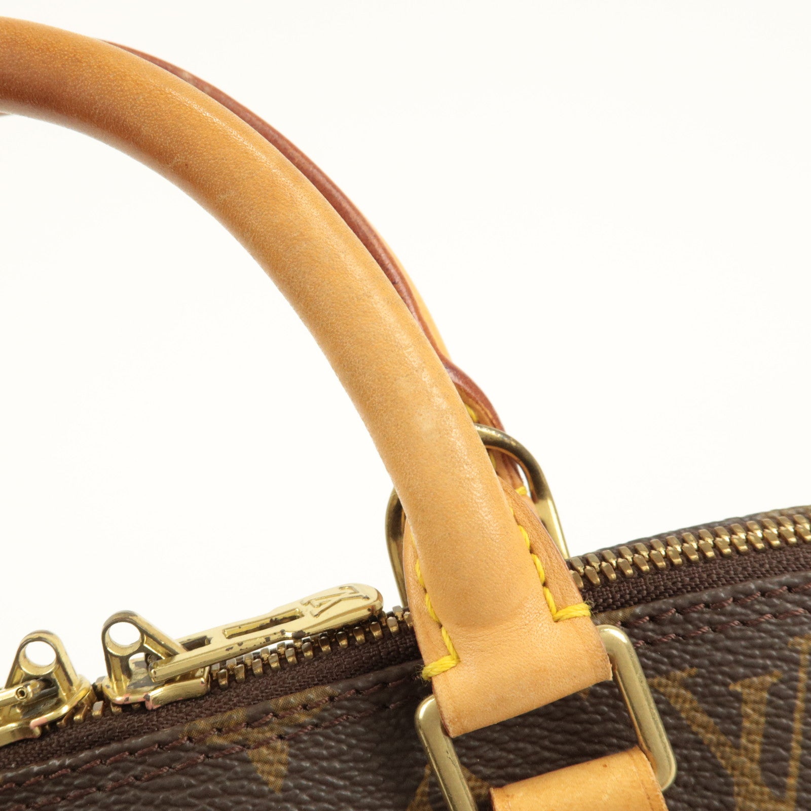 Louis Vuitton Monogram Canvas Alma Hand Bag Brown M51130 Used