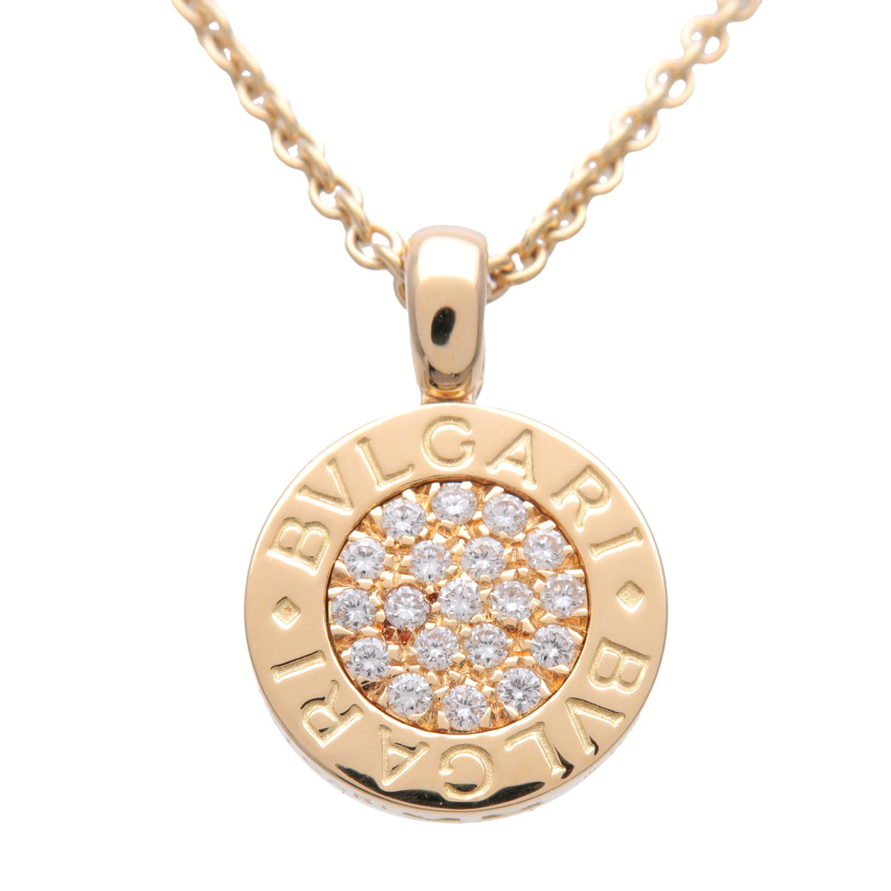BVLGARI BVLGARI Diamond Necklace K18 750YG Yellow Gold
