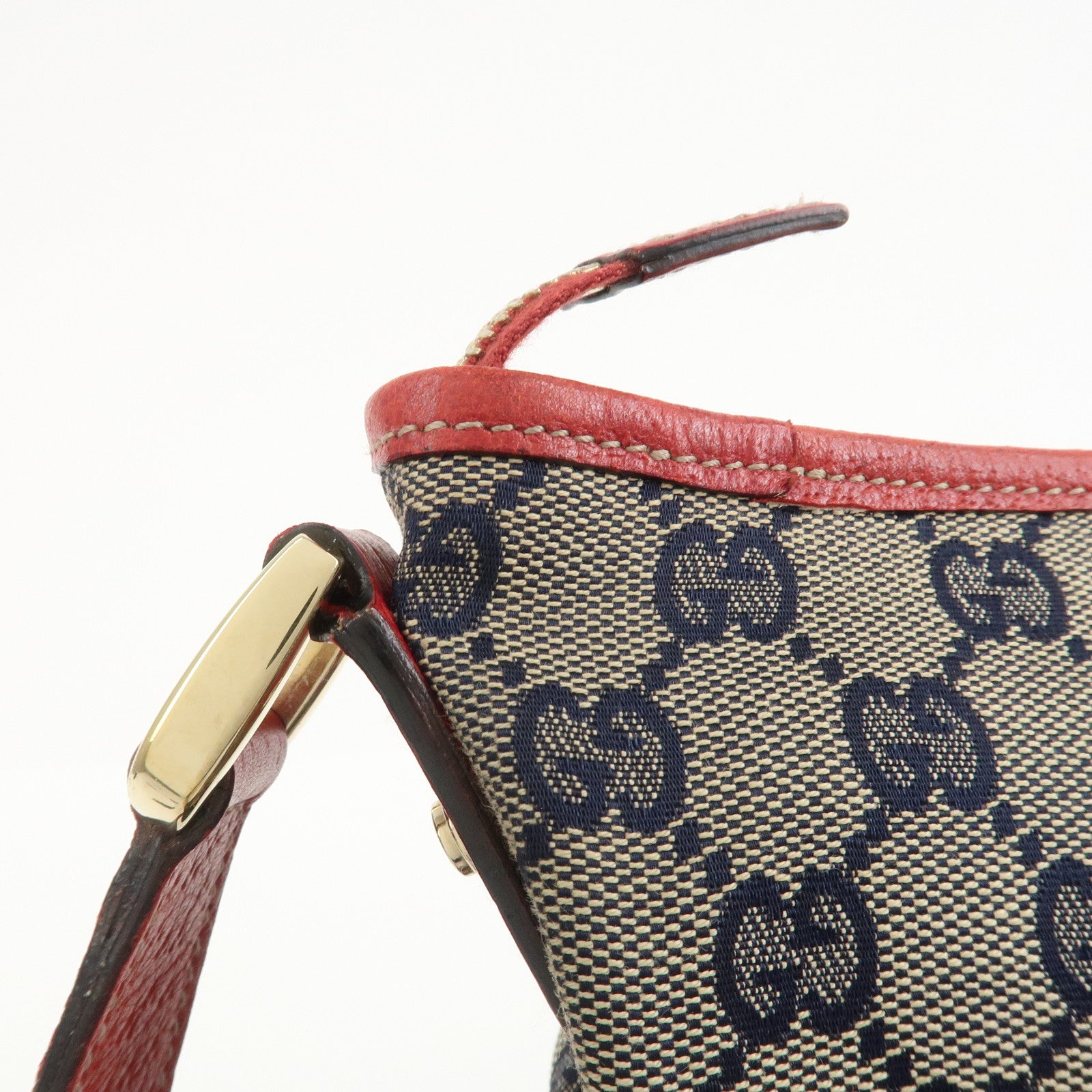GUCCI Abbey GG Canvas Leather Shoulder Bag Crossbody Bag 131326
