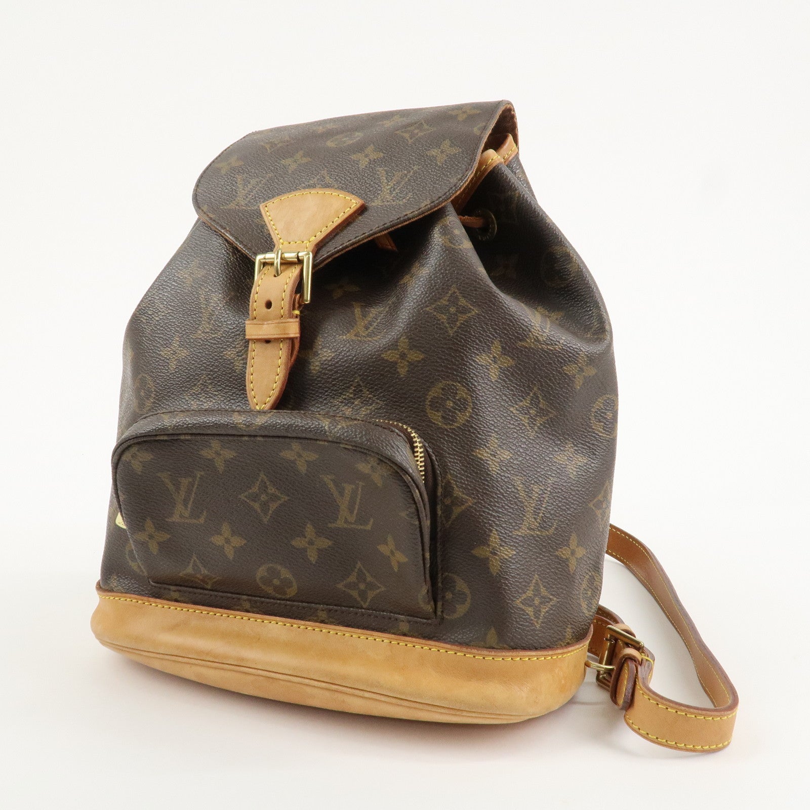 Louis Vuitton Monogram Canvas Montsouris MM Backpack Brown M51136 Used