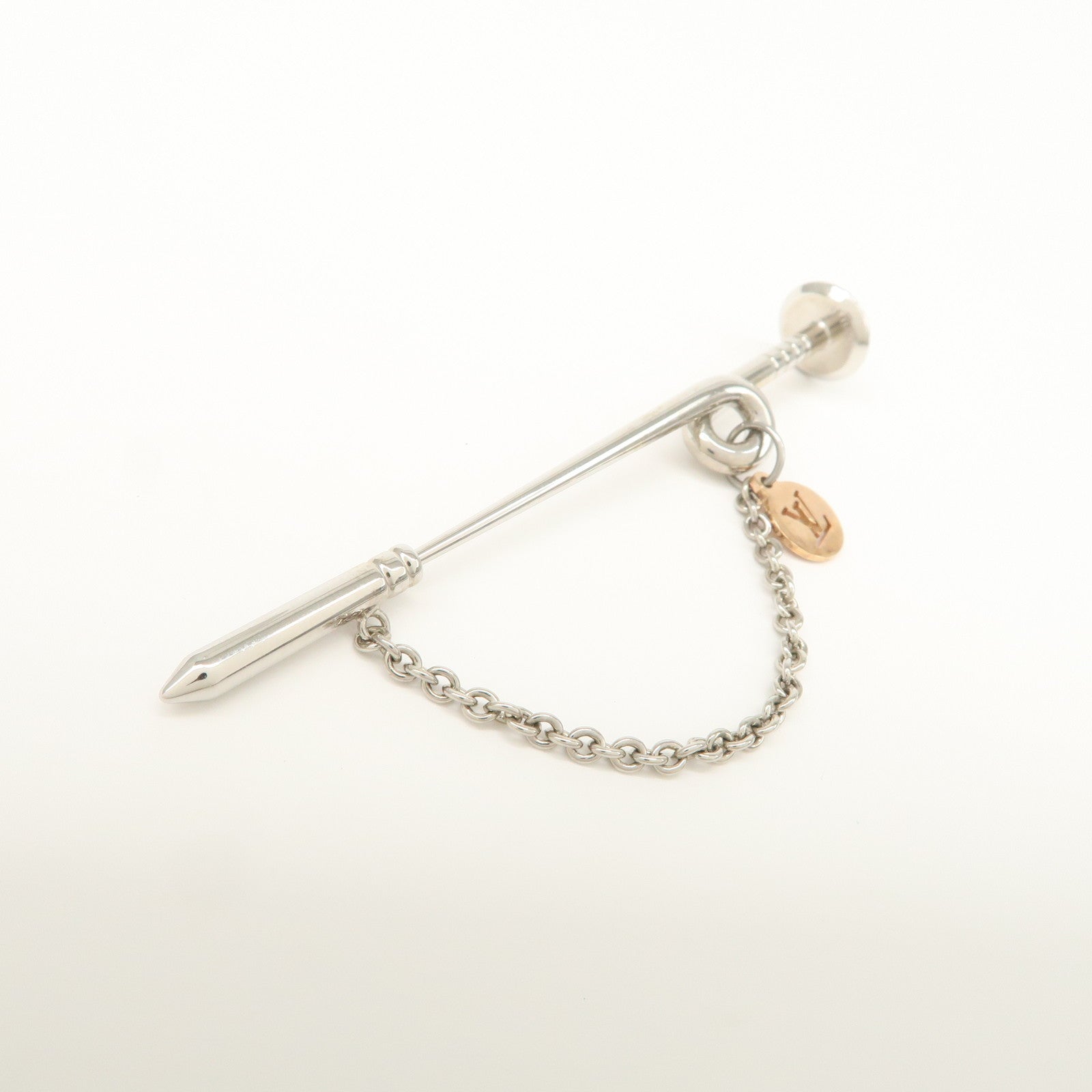 Louis Vuitton Metal Safari Charms Brooch Silver M68109