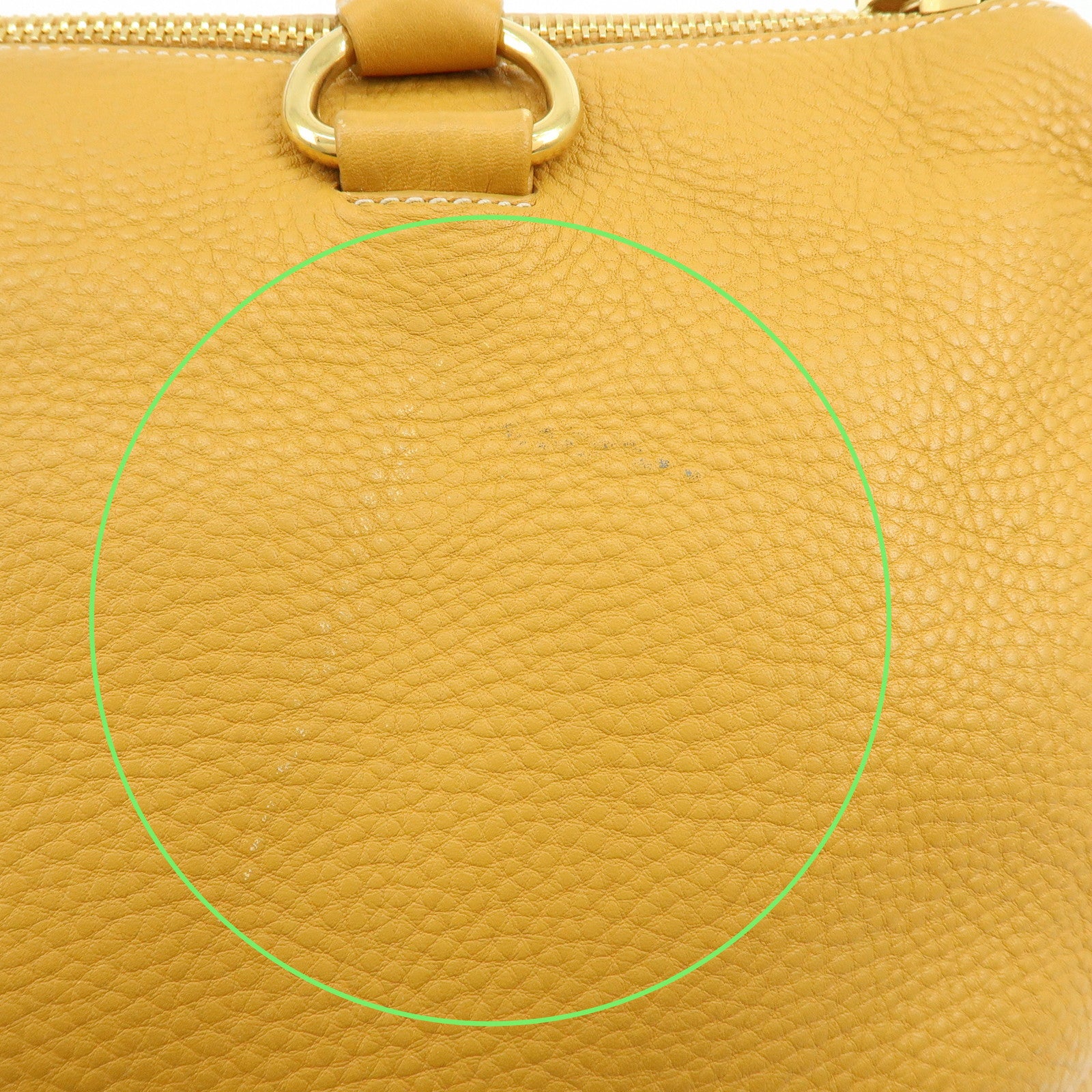 PRADA Triangle Logo Leather 2Way Bag Hand Bag Shoulder Bag BL0778