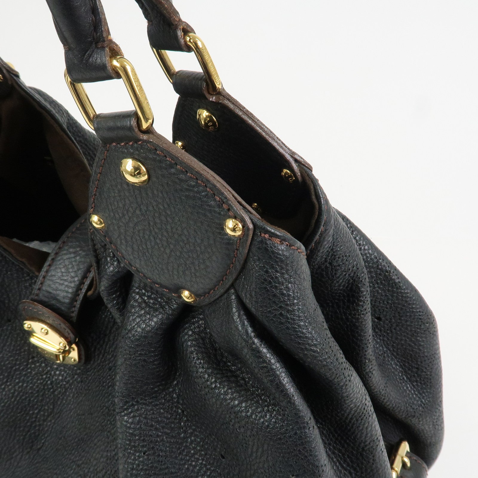 Louis Vuitton Monogram Mahina XL Leather Hand Bag Noir M95547