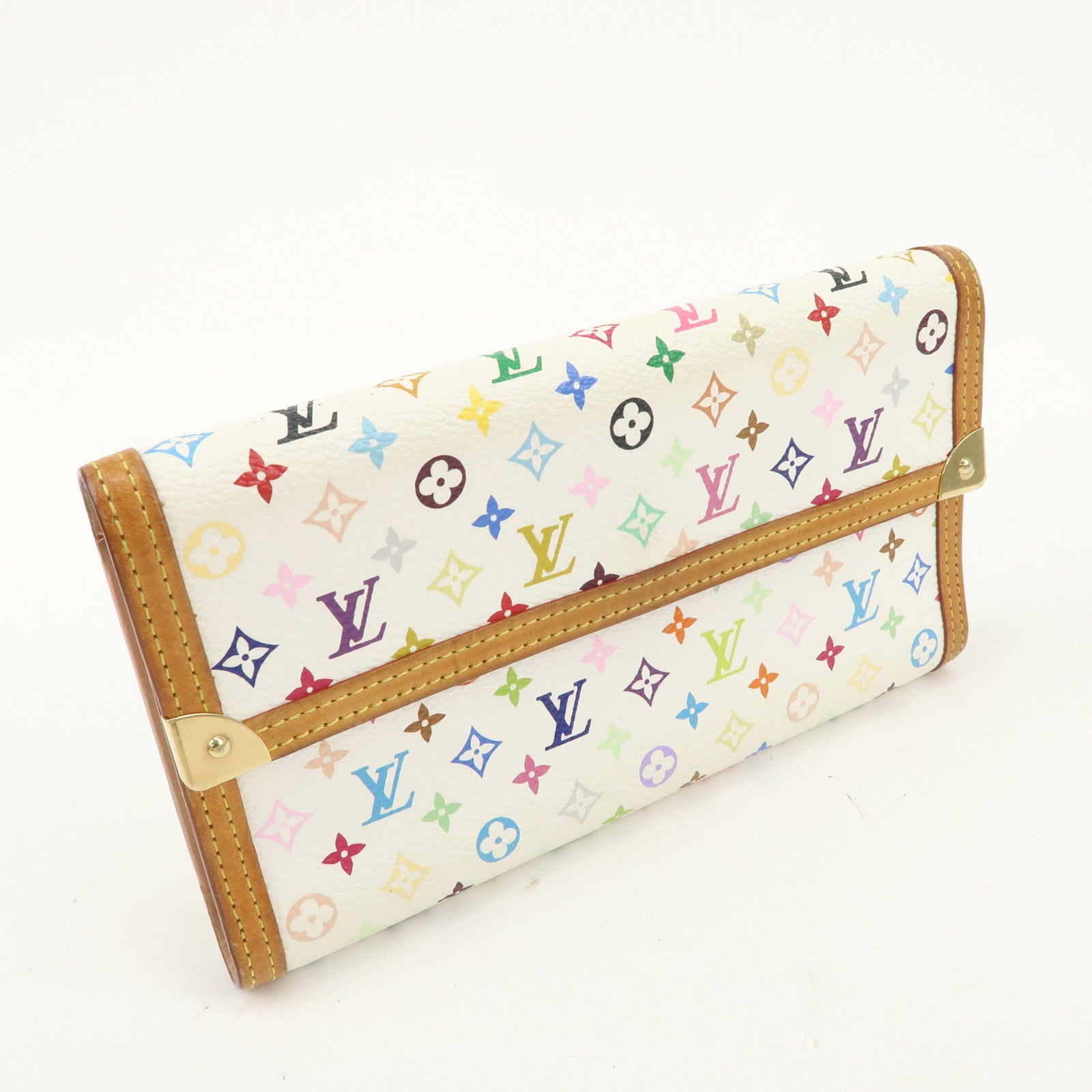 Louis Vuitton Monogram Multicolor Porte Trezor International M92659