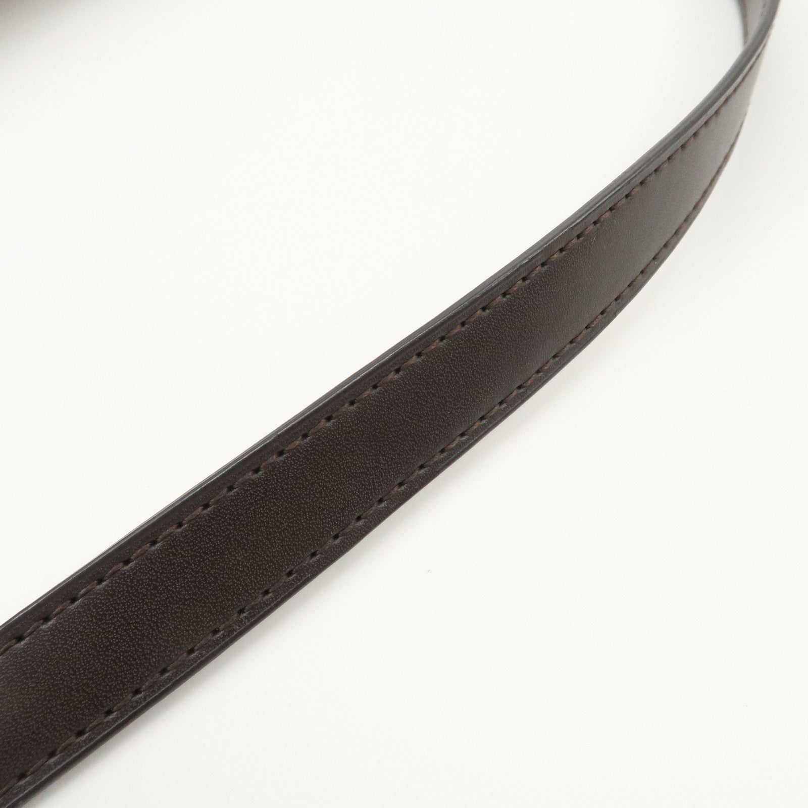 BALENCIAGA Leather Canvas Shoulder Bag Beige Brown