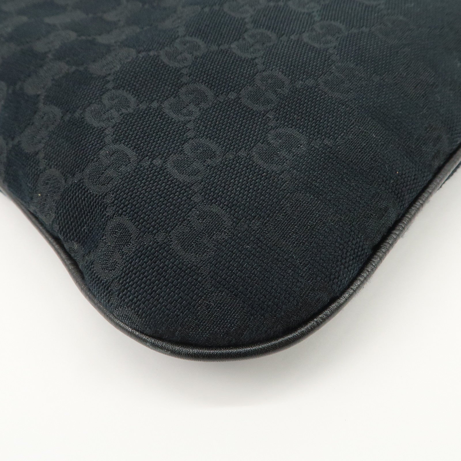 GUCCI Interlocking G GG Monogram Canvas Leather Shoulder Bag 169947