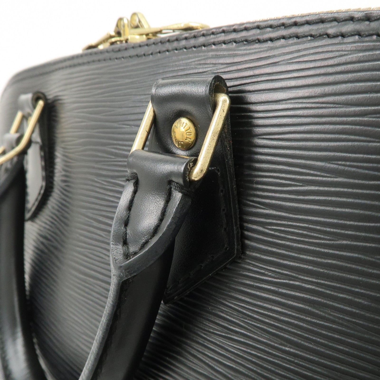 Louis Vuitton Epi leather Alma PM Hand Bag New Style Noir M40302