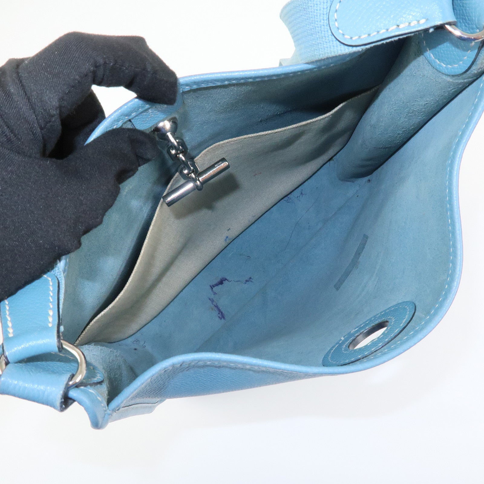 HERMES Vespa PM Veau Epsom Leather Shoulder Bag J Stamped