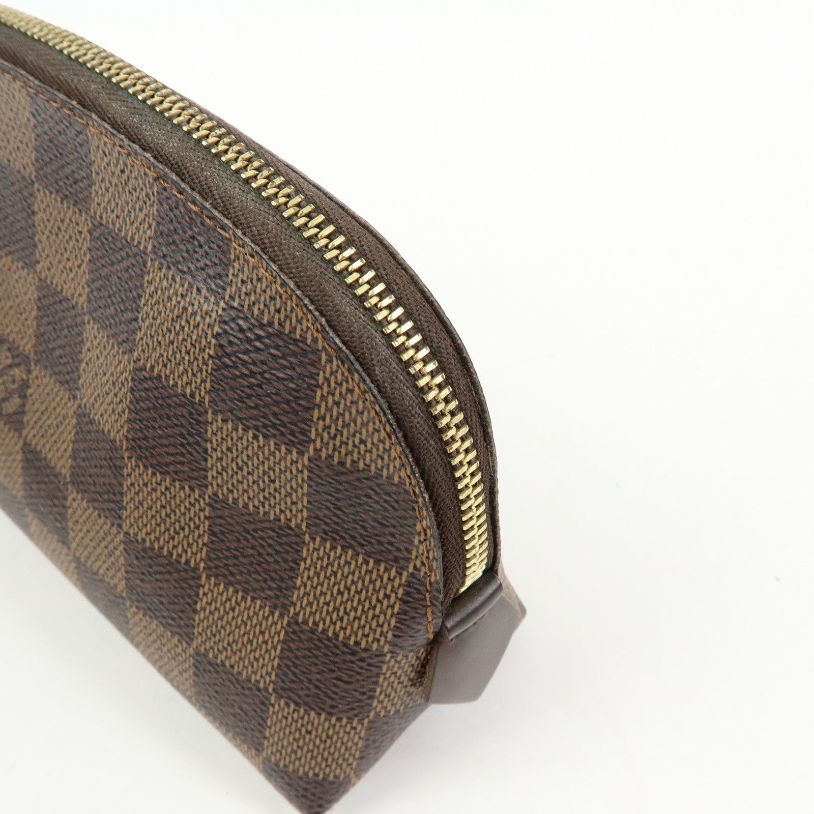 Louis Vuitton Damier Pochette Cosmetic PM Pouch Brown N47516