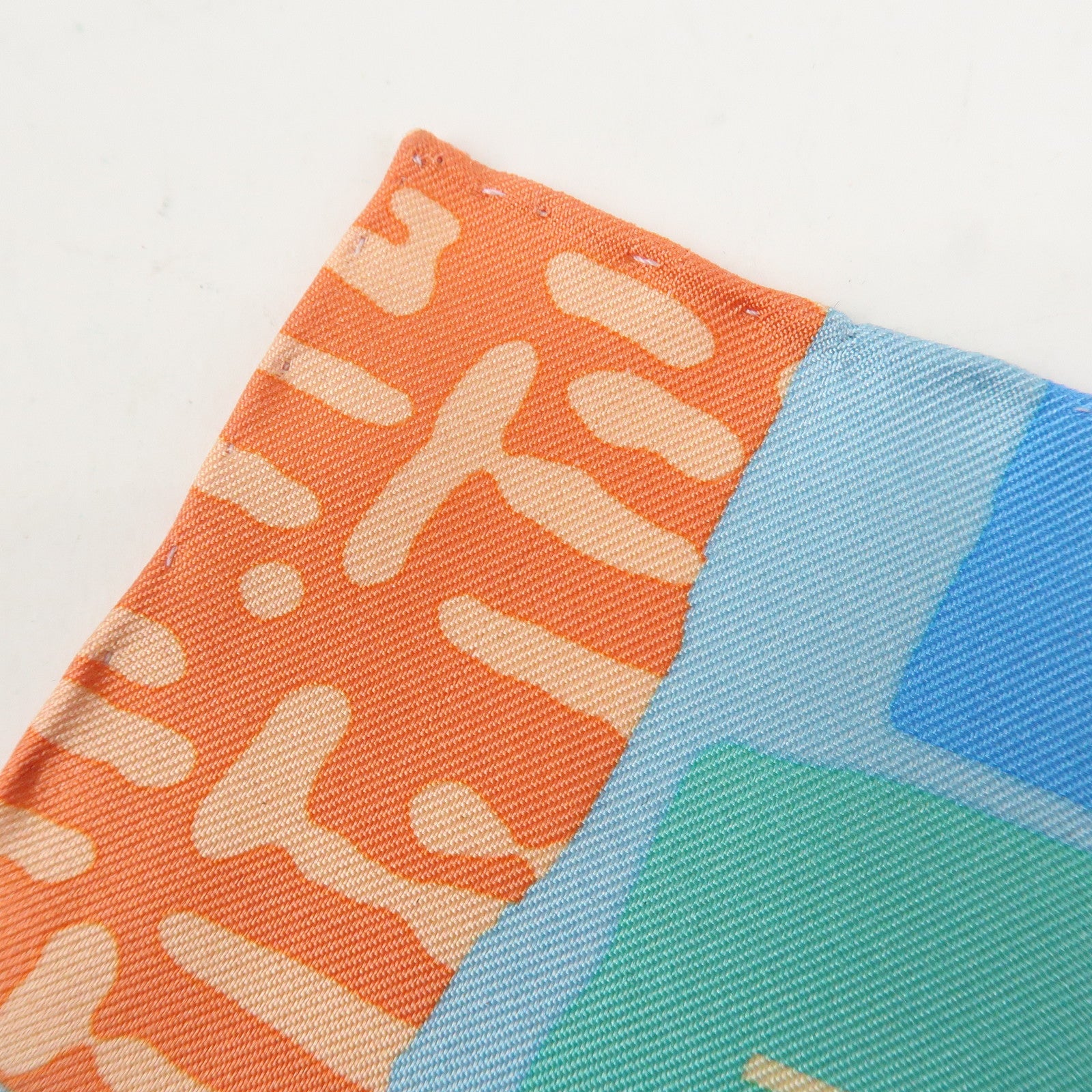 CHANEL COCO Mark Silk 100% Scarf Multi Color Used