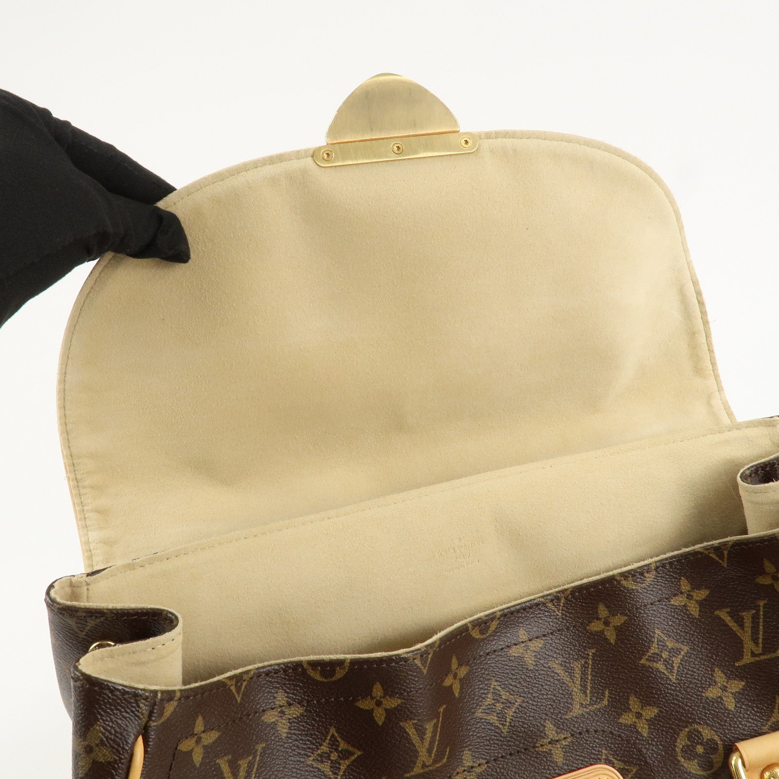 Louis Vuitton Monogram Beverly GM Hand Bag Brown M40120 Used