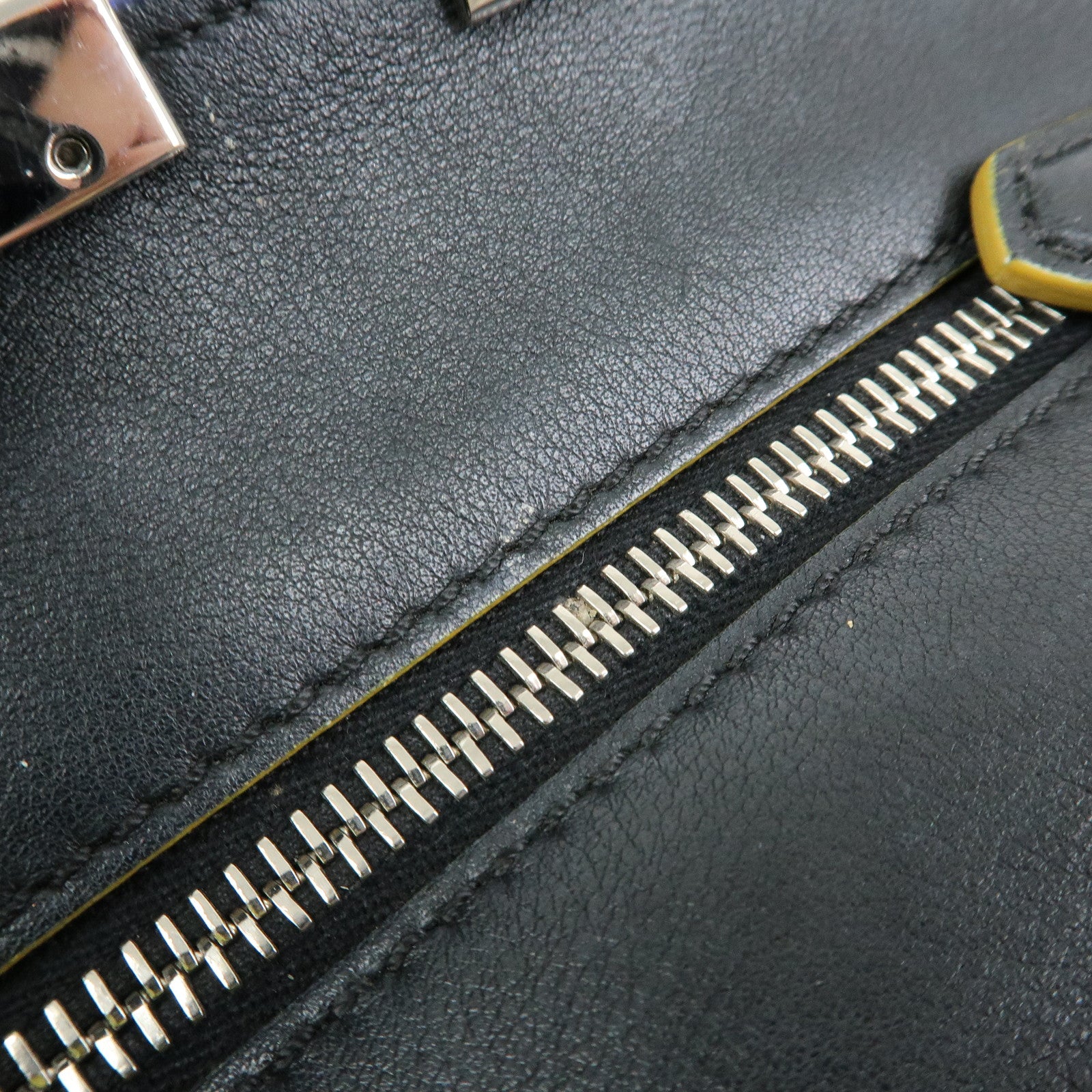 FENDI 3Jours Leather 2Way Shoulder Bag Hand Bag Black 8BH333