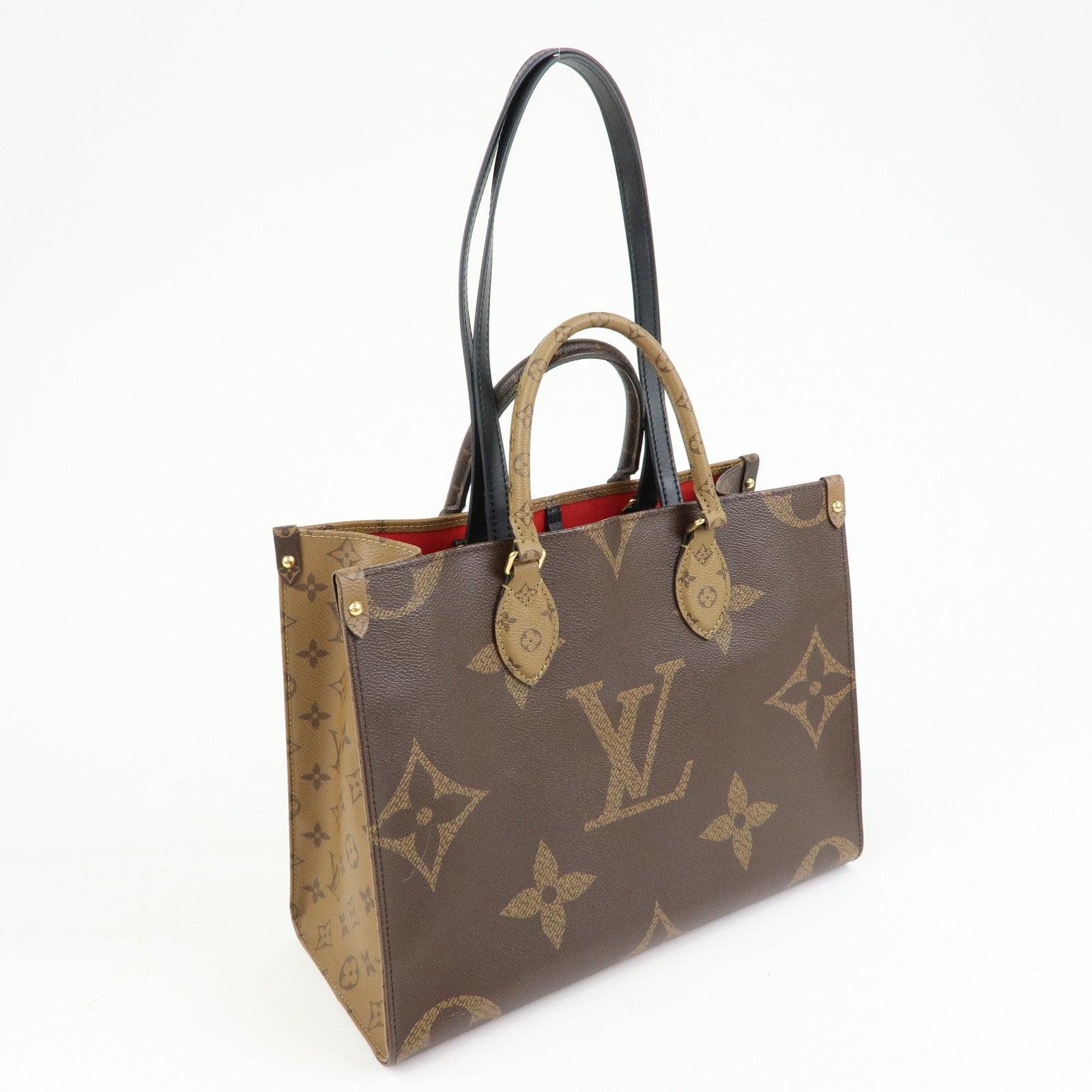 LOUIS VUITTON Monogram Giant Reverse On the Go MM Tote Bag M45321