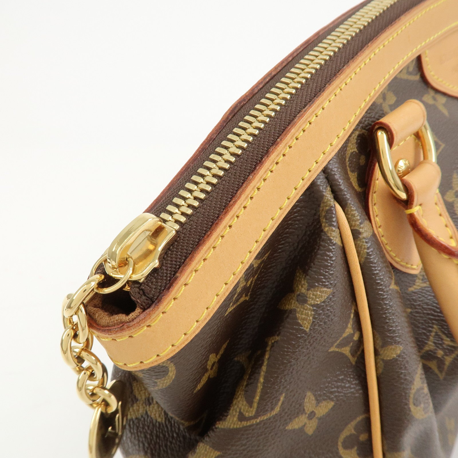 Louis Vuitton Monogram Tivoli PM Hand Bag Shoulder Bag Brown M40143