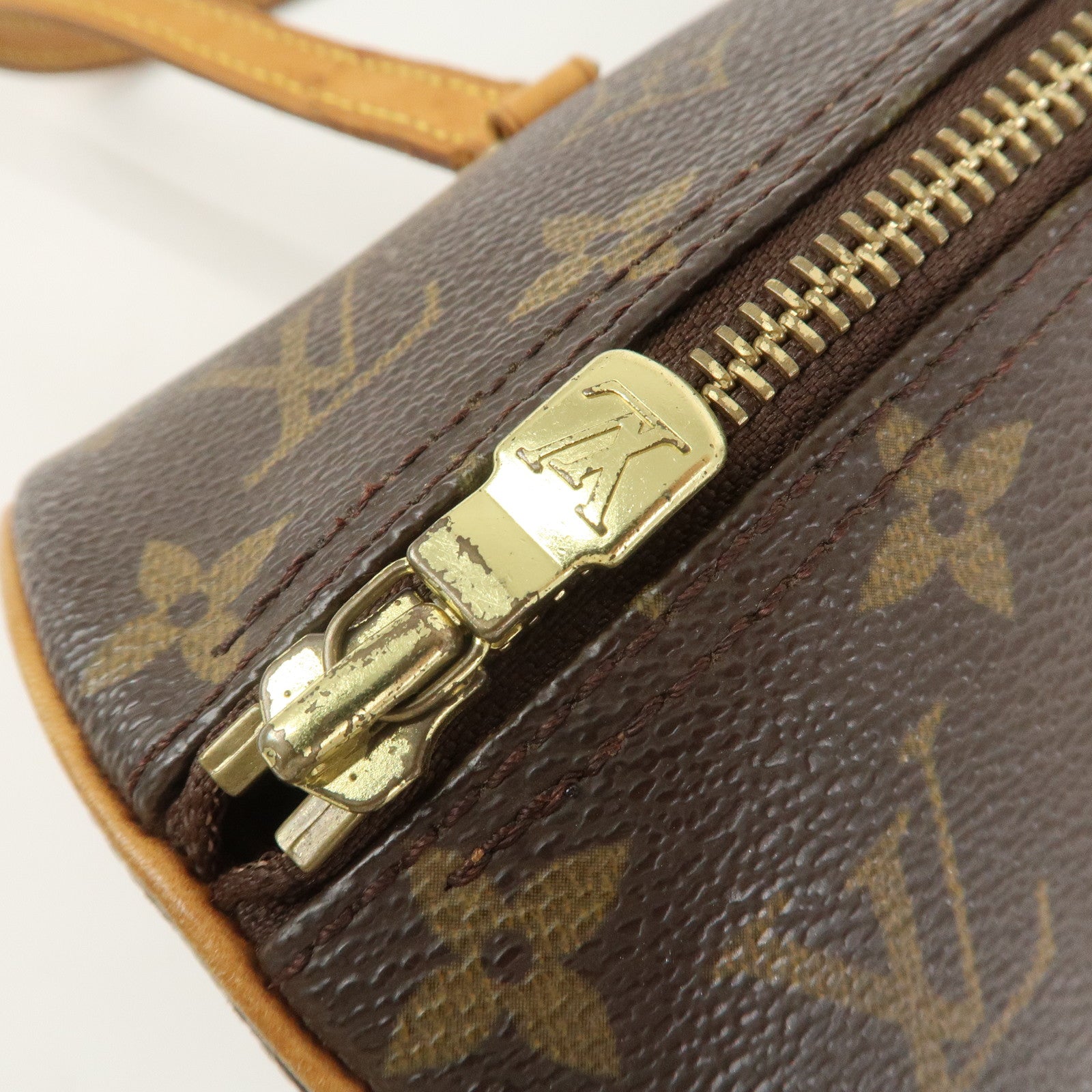 Louis Vuitton Monogram Papillon 30 Hand Bag Brown M51385