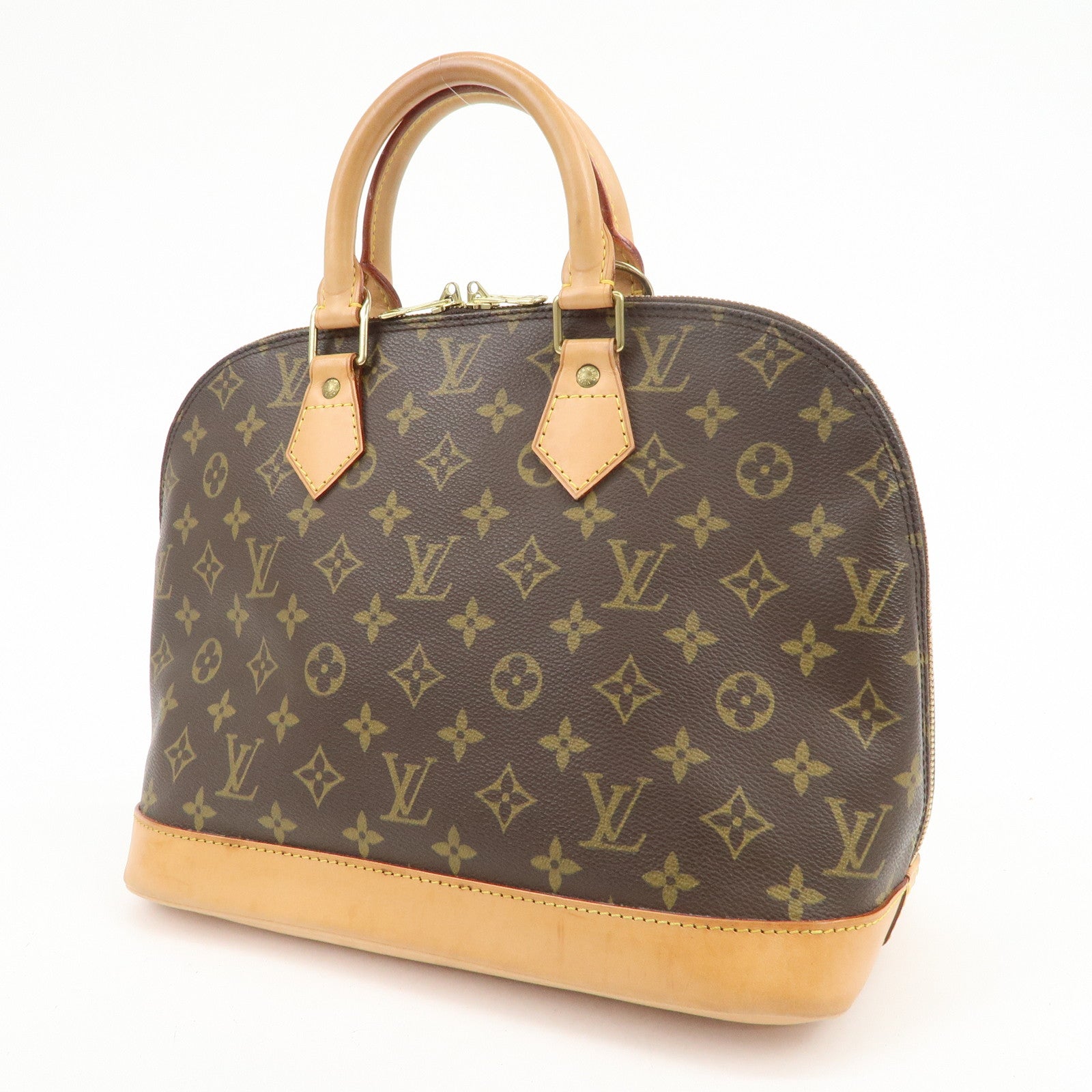 Louis Vuitton Monogram Canvas Alma Hand Bag Brown M51130