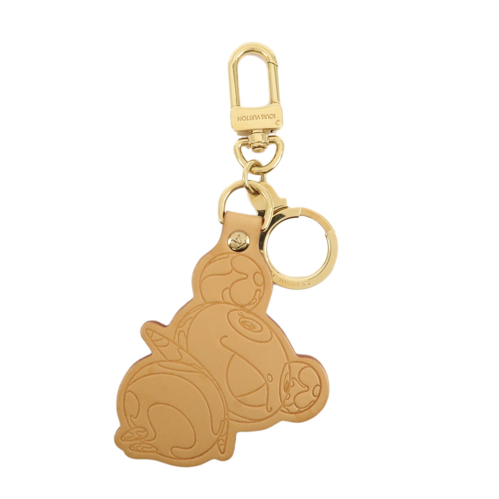 Louis Vuitton Porte Cles Panda Bag Charm Natural Gold M62637