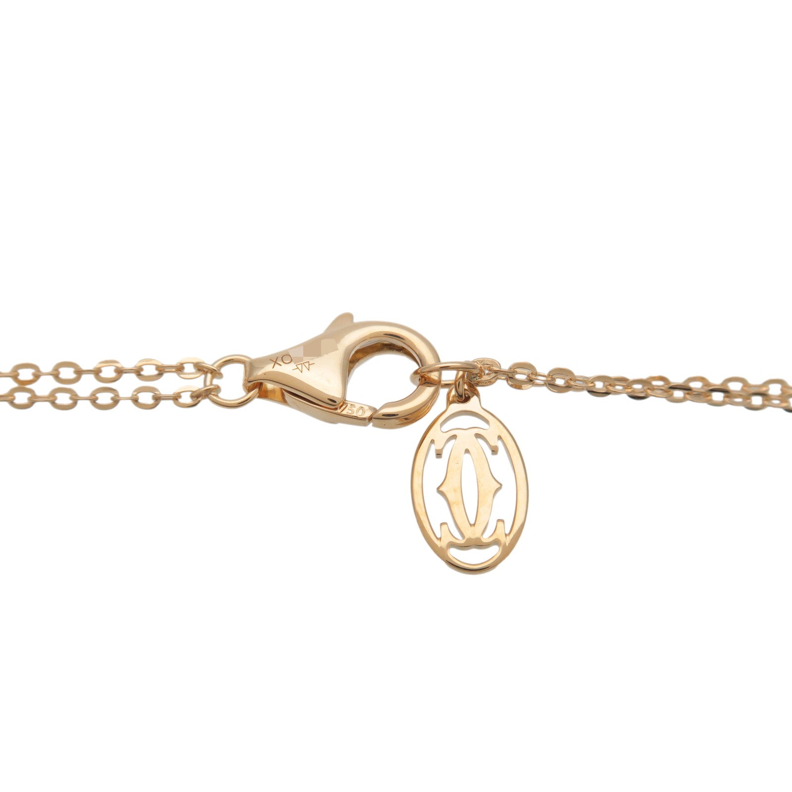 Cartier Sweet Trinity K18 750YG/WG/PG Necklace