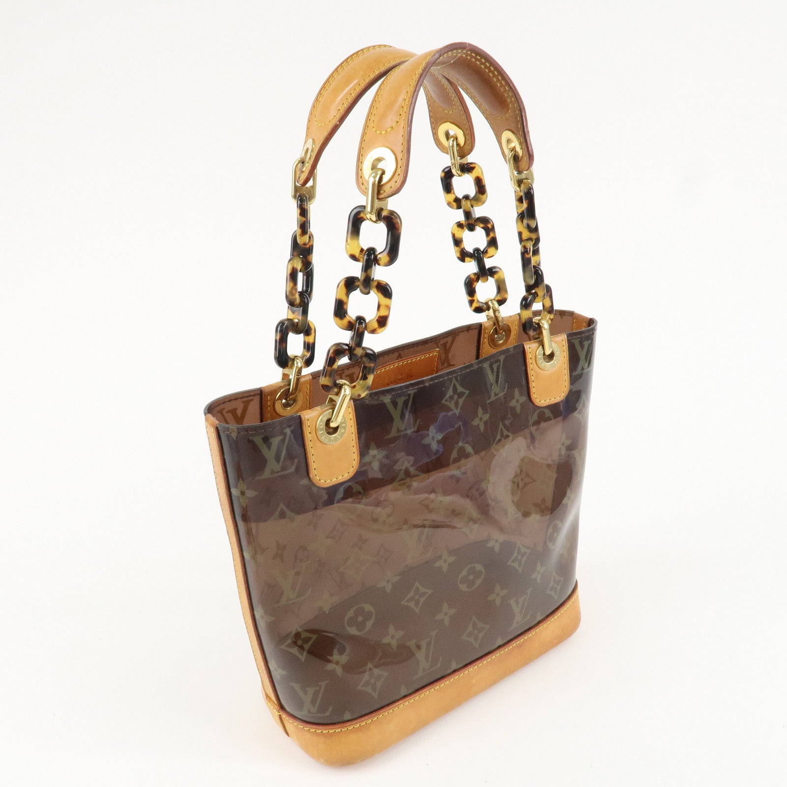Louis Vuitton Monogram Vinyl Cabas Ambre PM Tote Bag Hand Bag M92502 Used