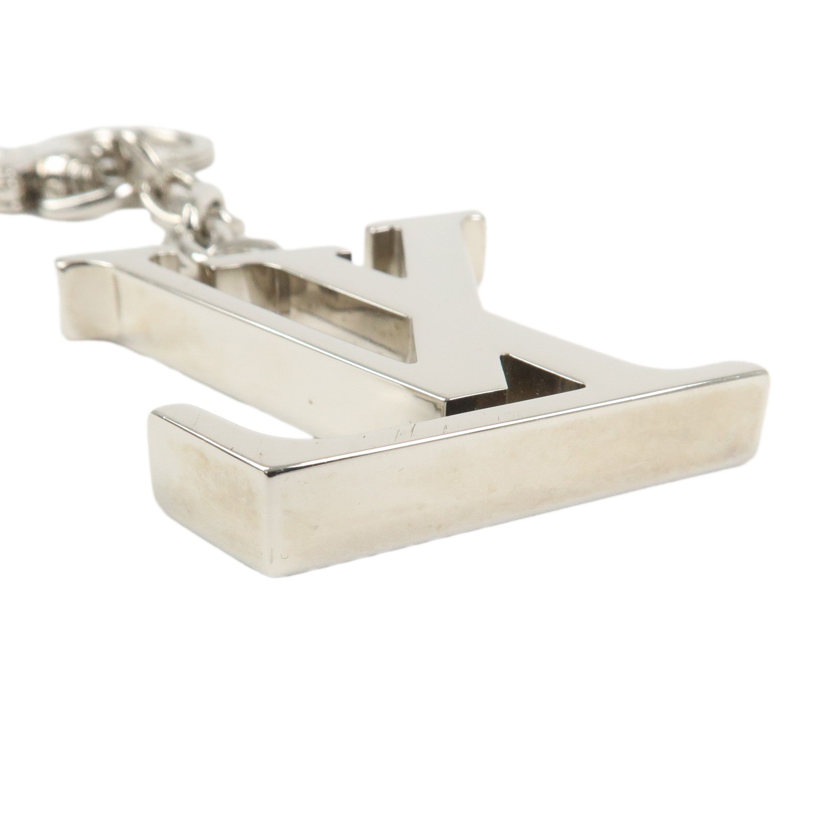 Louis Vuitton Porte Cles Initiales LV Bag Charm Silver M65071