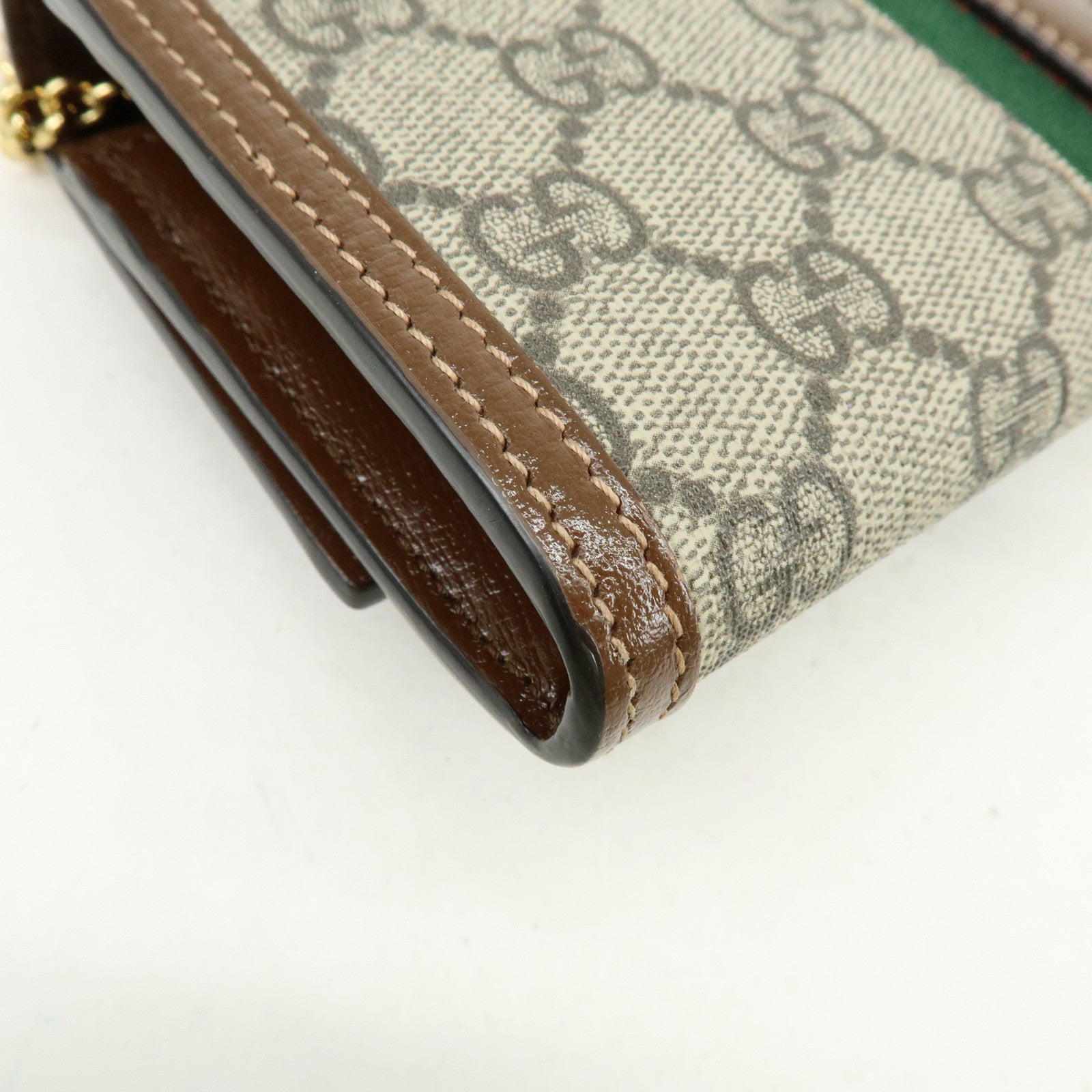 GUCCI Jackie 1961 Sherry Leather Chain Wallet Beige 652681.0416