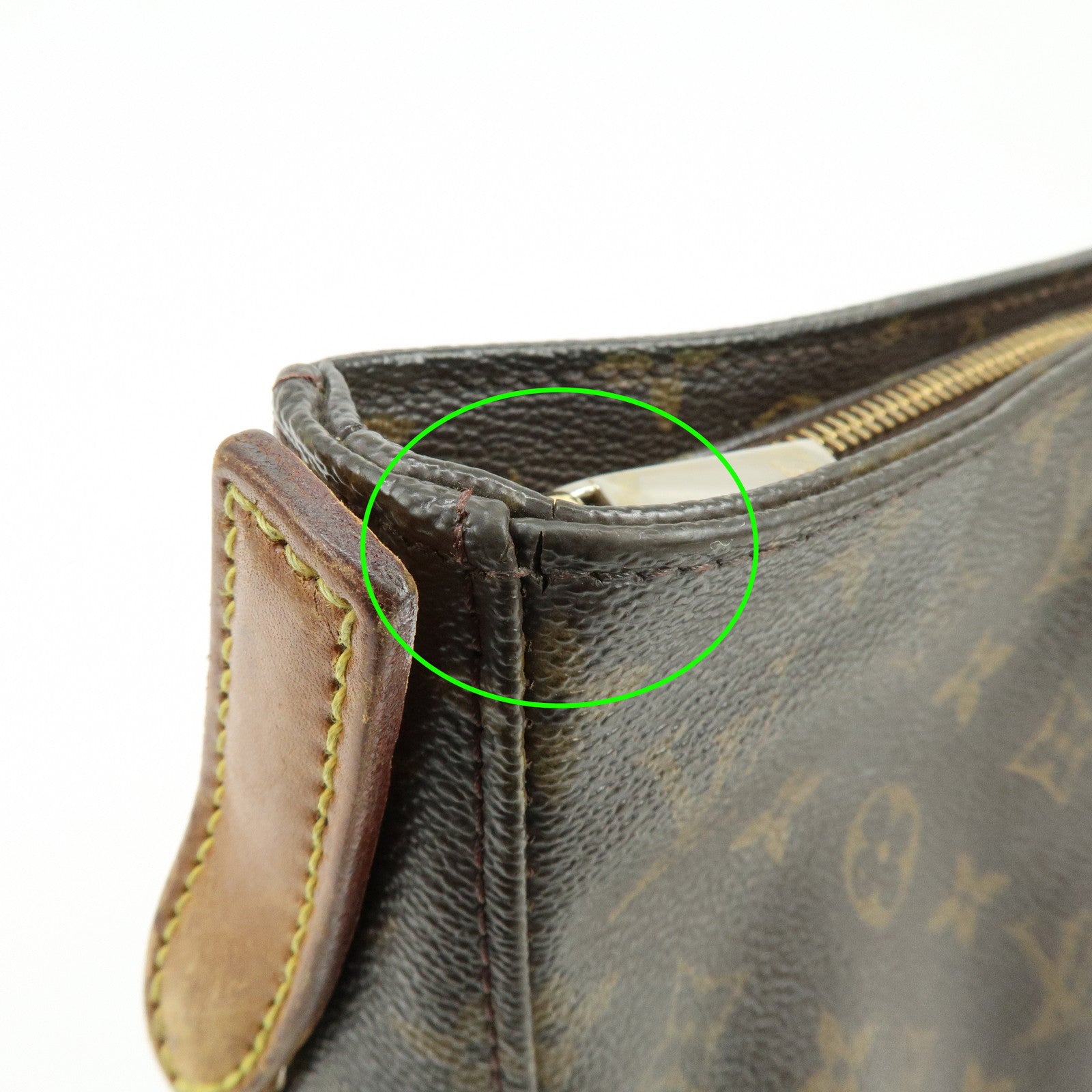 Louis Vuitton Monogram Looping GM Canvas Shoulder Bag Brown M51145