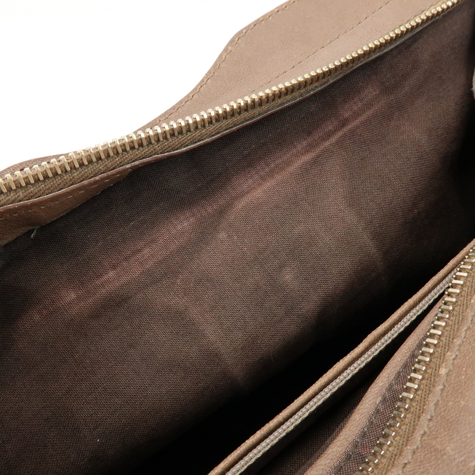 SAINT LAURENT PARIS Cabas Chyc Leather 2Way Bag Hand Bag Brown