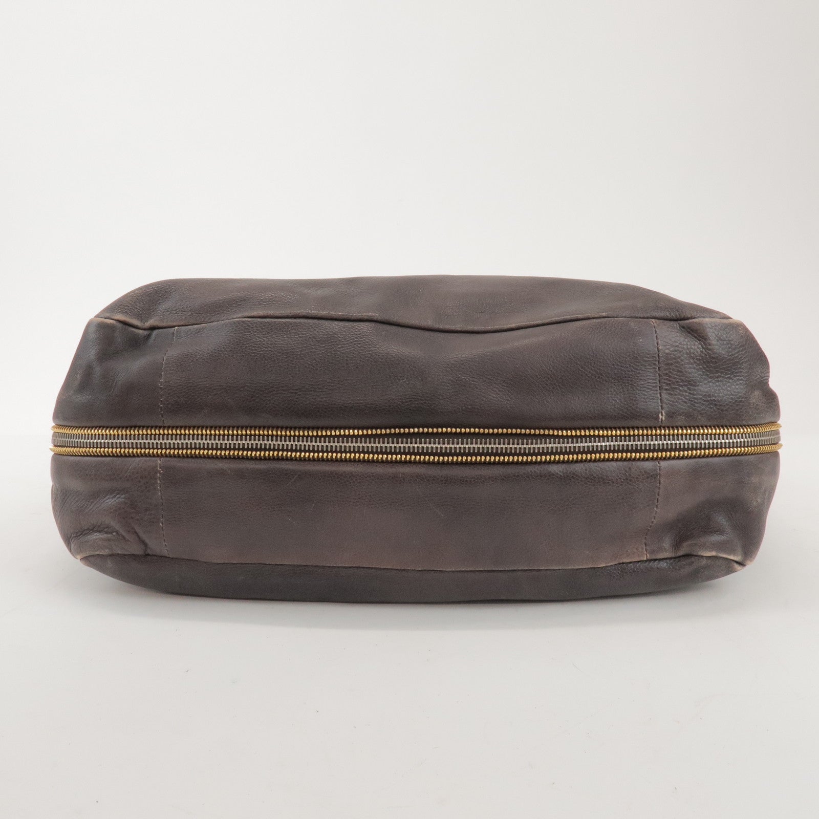 PRADA Leather 2Way Bag Hand Bag Shoulder Bag Brown BN1592