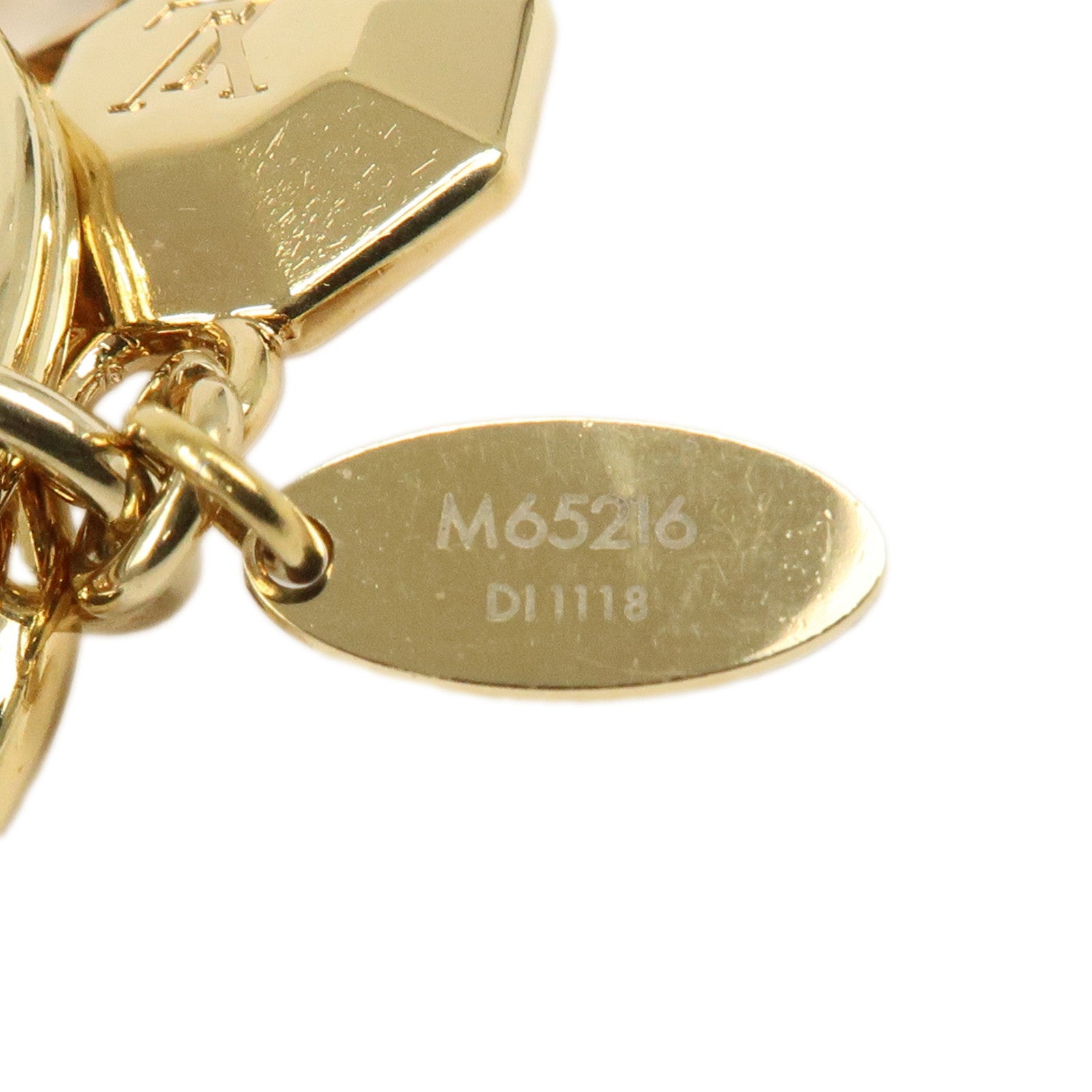Louis Vuitton Porte Cles LV Facettes Bag Charm Gold M65216