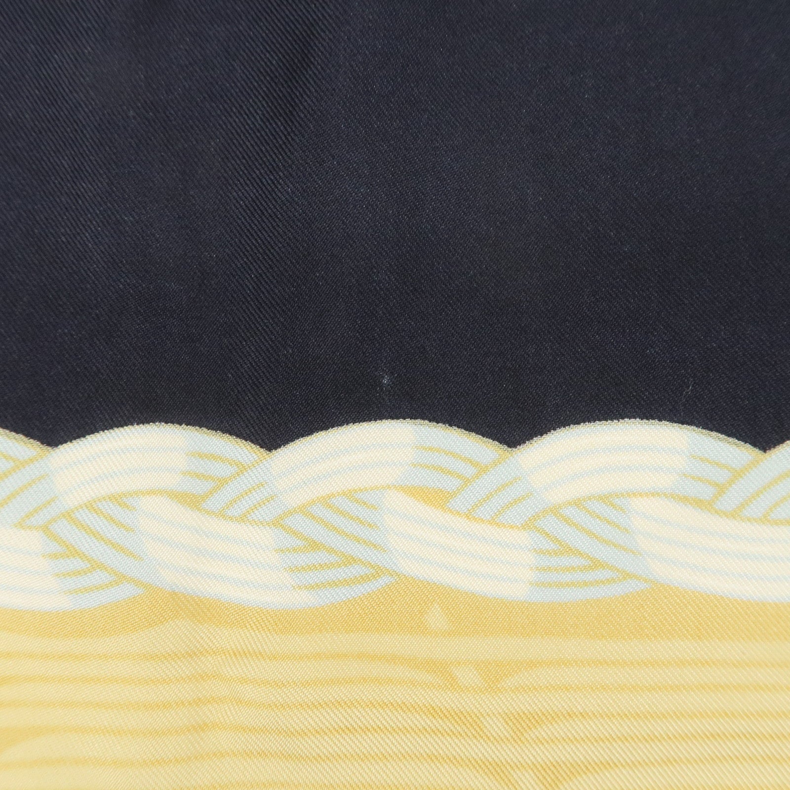 HERMES Carre 90 Silk 100% COUVEE D'HERMES Scarf Black Brown