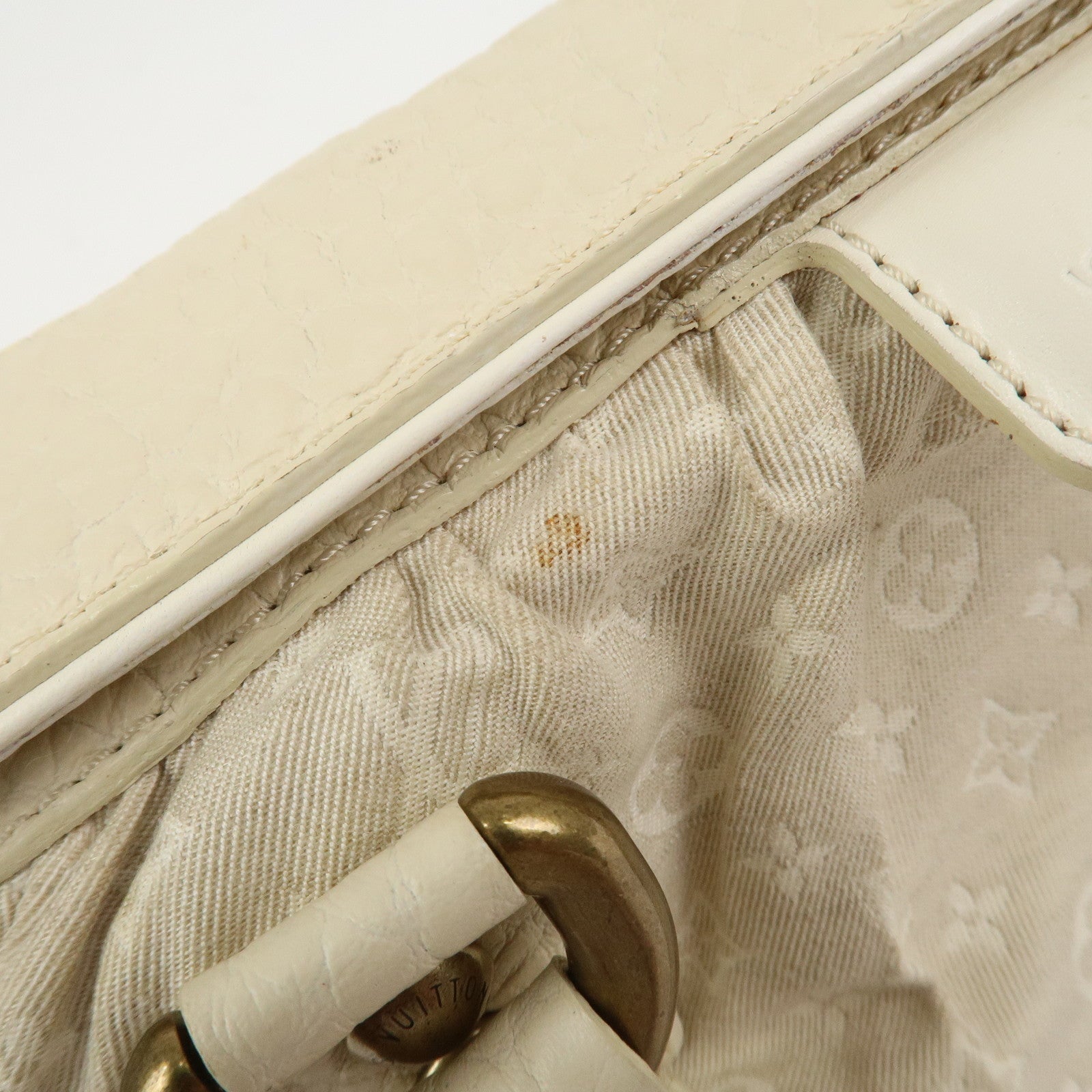 Louis Vuitton Monogram Mini Lin Trapeze PM Hand Bag Dune M40061