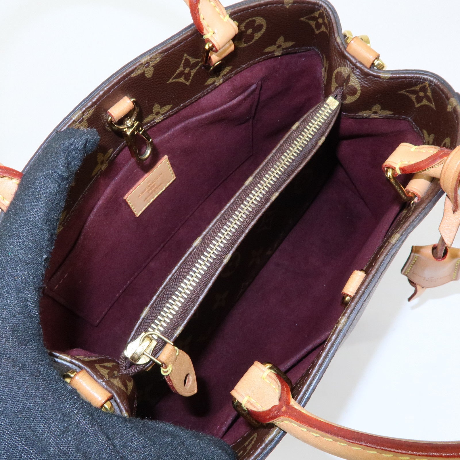 Louis Vuitton Monogram Montaigne BB 2Way Bag Hand Bag Brown M41055