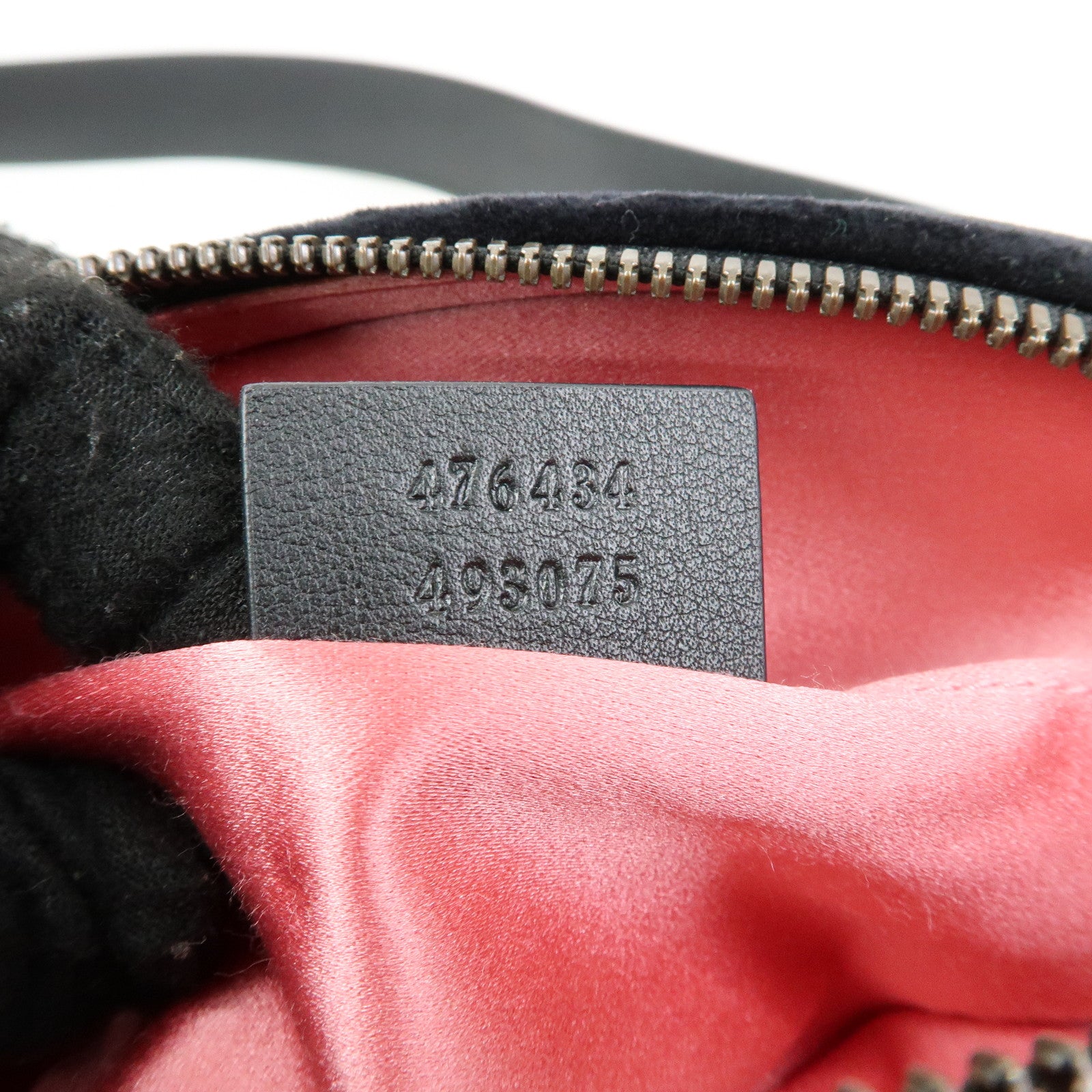 GUCCI Velvet Leather Star Bijou Motif Waist Pouch Body Bag 476434