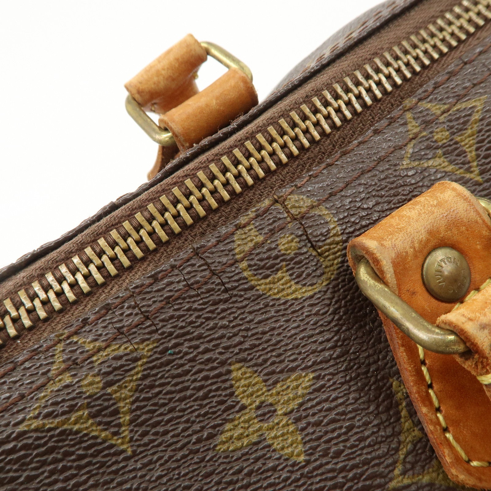 Louis Vuitton Monogram Speedy 30 Hand Bag Boston Bag M41526 Used