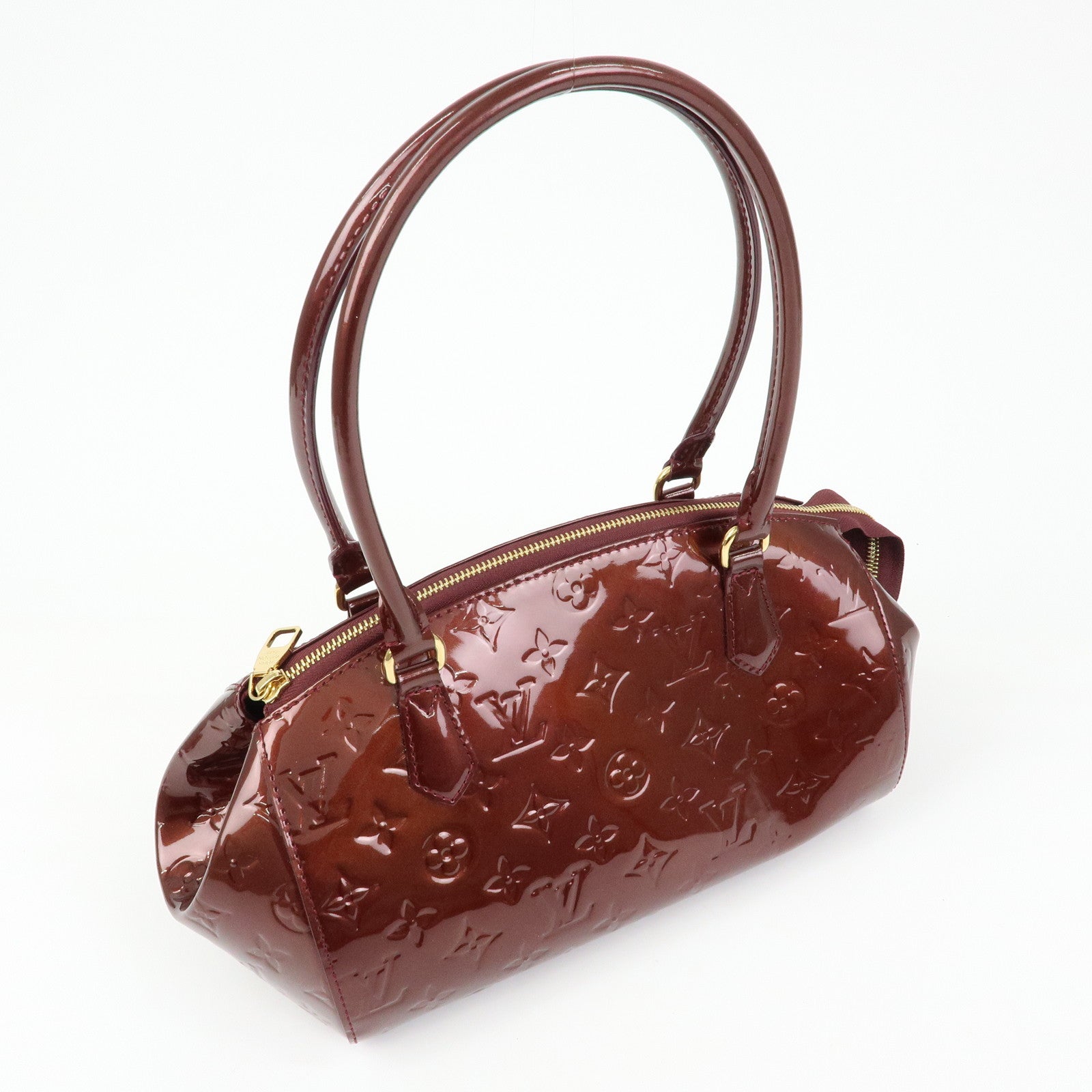 Louis Vuitton Monogram Vernis Sherwood PM Boston Hand Bag M91492