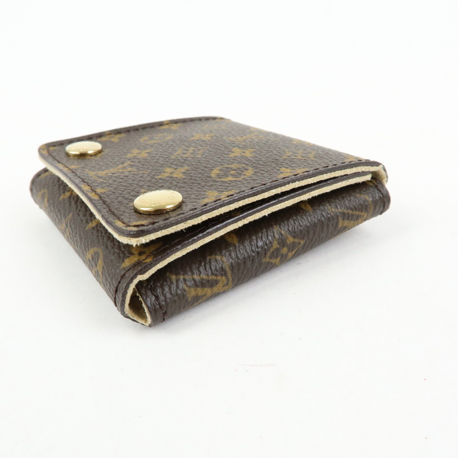 Louis Vuitton Monogram Set of 2 Jewelry Case Brown Used