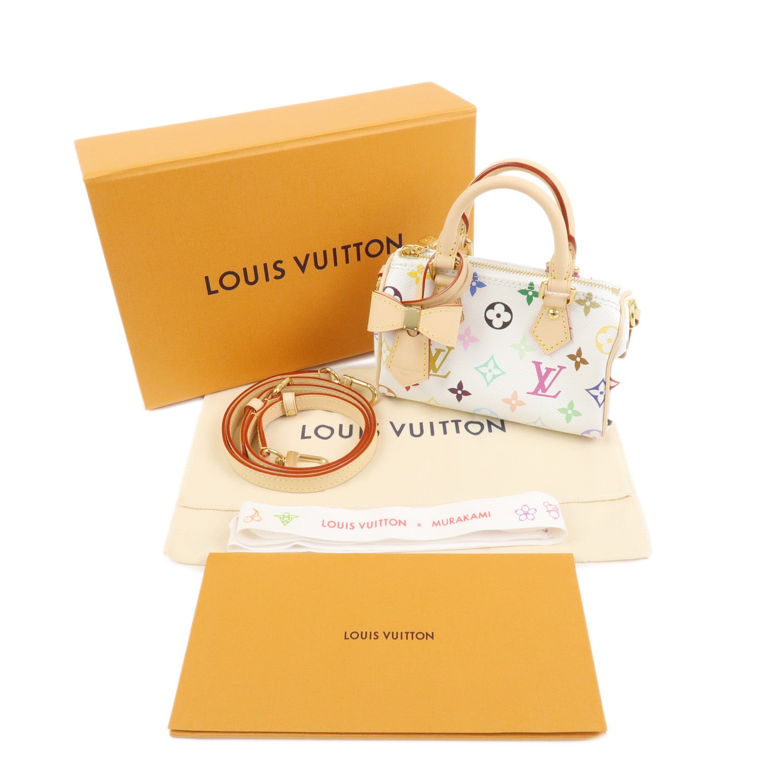Louis Vuitton Monogram Multicolor LV×TM Nano Speedy 2Way Bag M13391