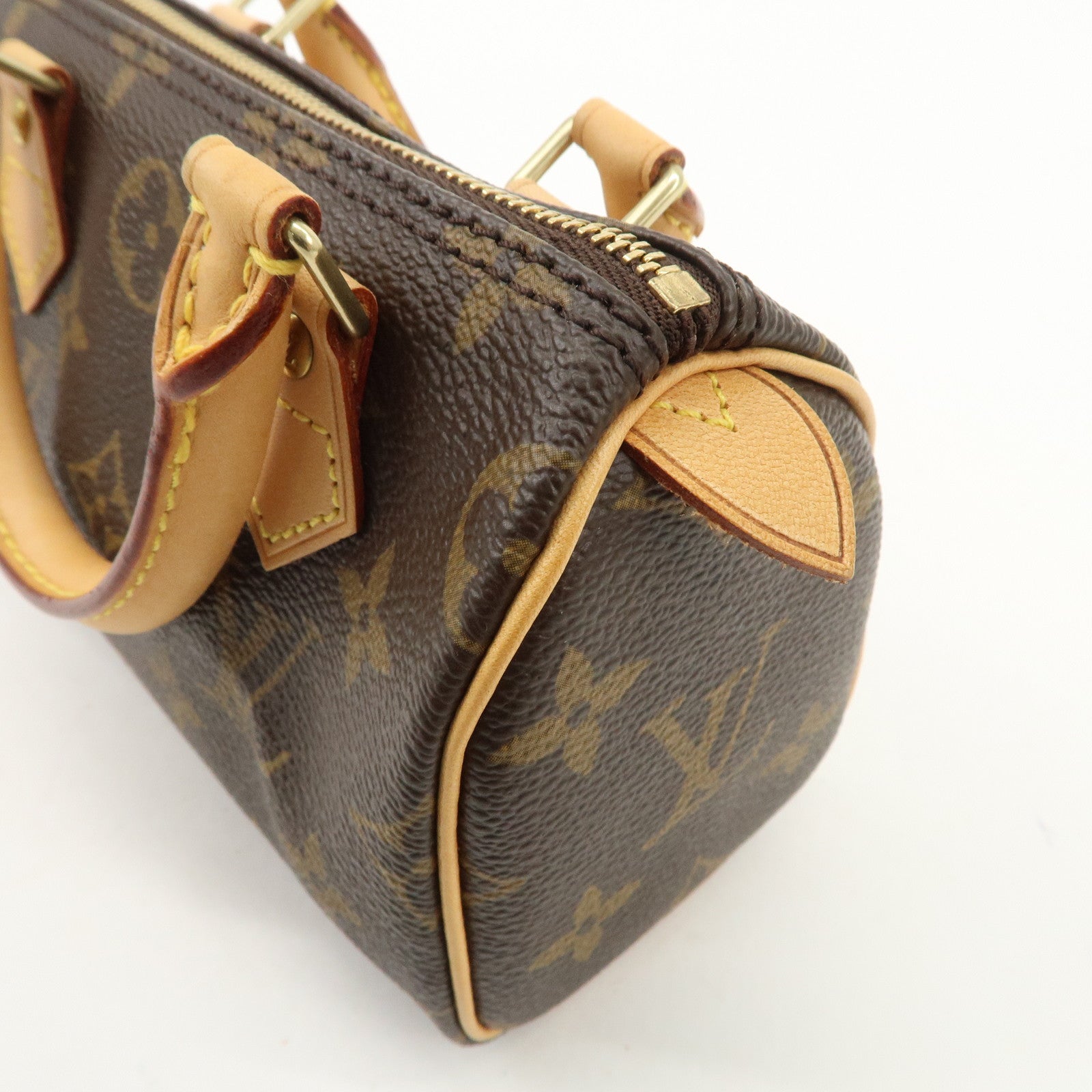 Louis Vuitton Monogram Mini Speedy Hand Bag & Strap M41534 Used