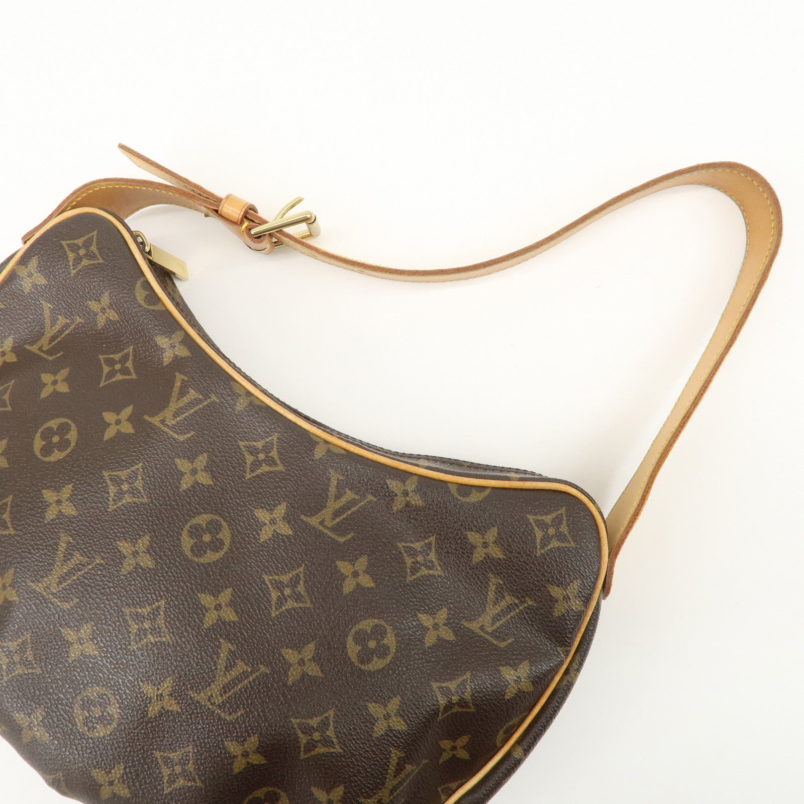 Louis Vuitton Monogram Croissant MM Shoulder Bag Brown M51512